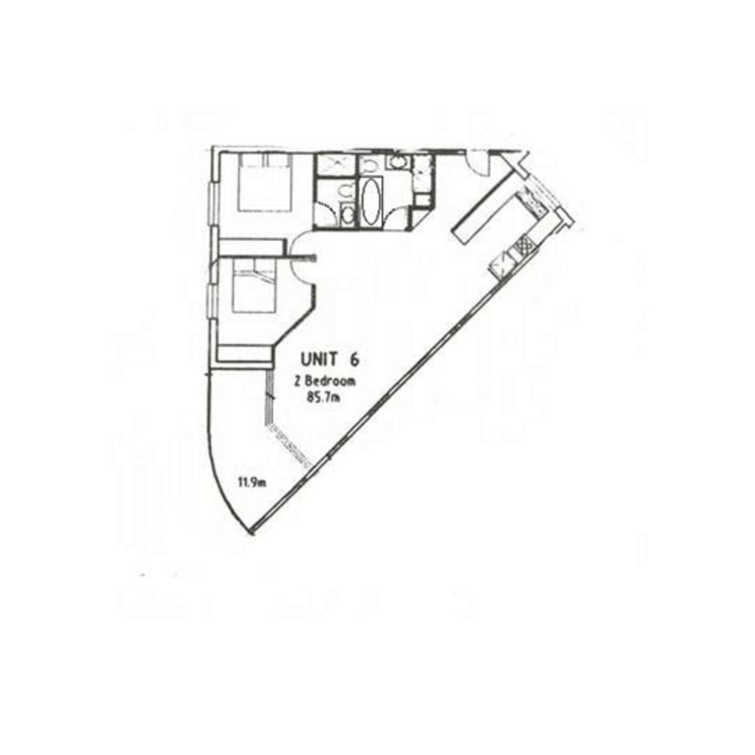 Floorplan of Homely apartment listing, 6/10 Dominion Circuit, Forrest ACT 2603