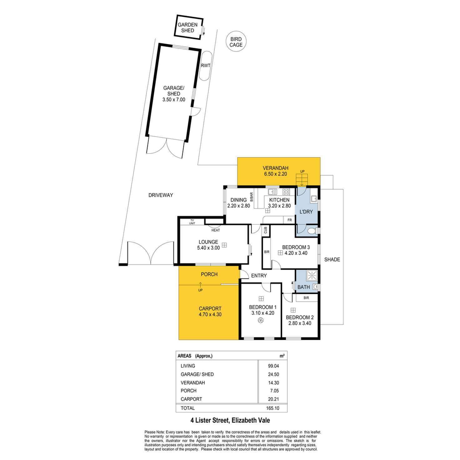 Floorplan of Homely house listing, 4 Lister Street, Elizabeth Vale SA 5112