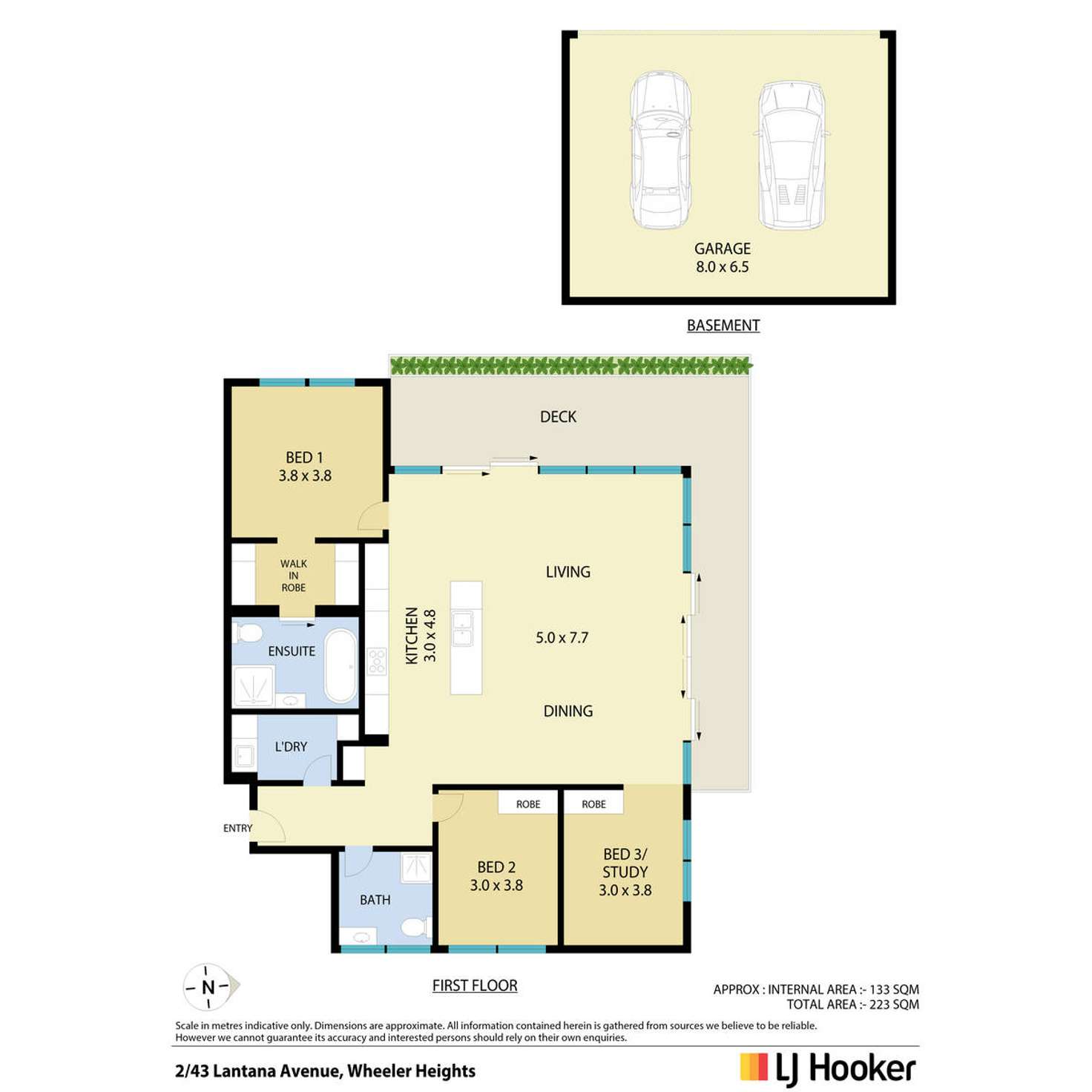 Floorplan of Homely apartment listing, 2/43 Lantana Avenue, Wheeler Heights NSW 2097
