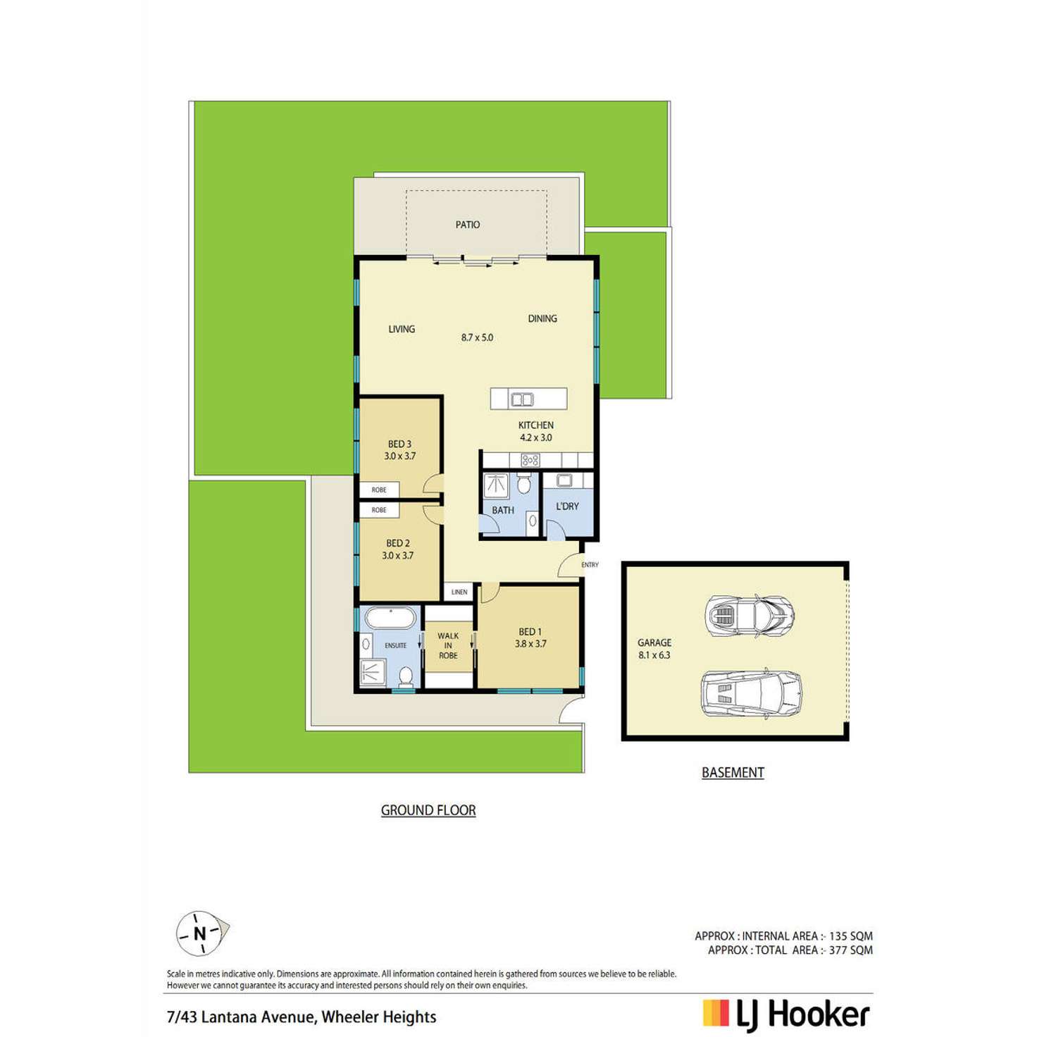 Floorplan of Homely villa listing, 7/43 Lantana Avenue, Wheeler Heights NSW 2097