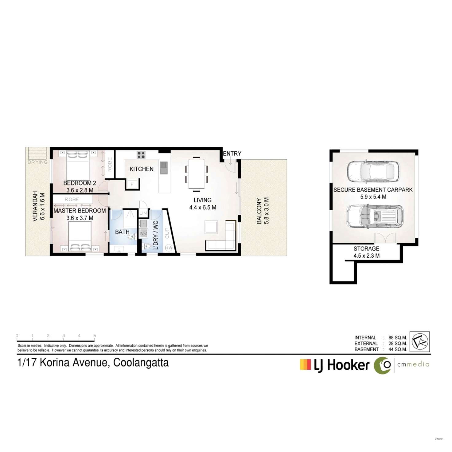Floorplan of Homely apartment listing, 1/17 Korina Avenue, Coolangatta QLD 4225