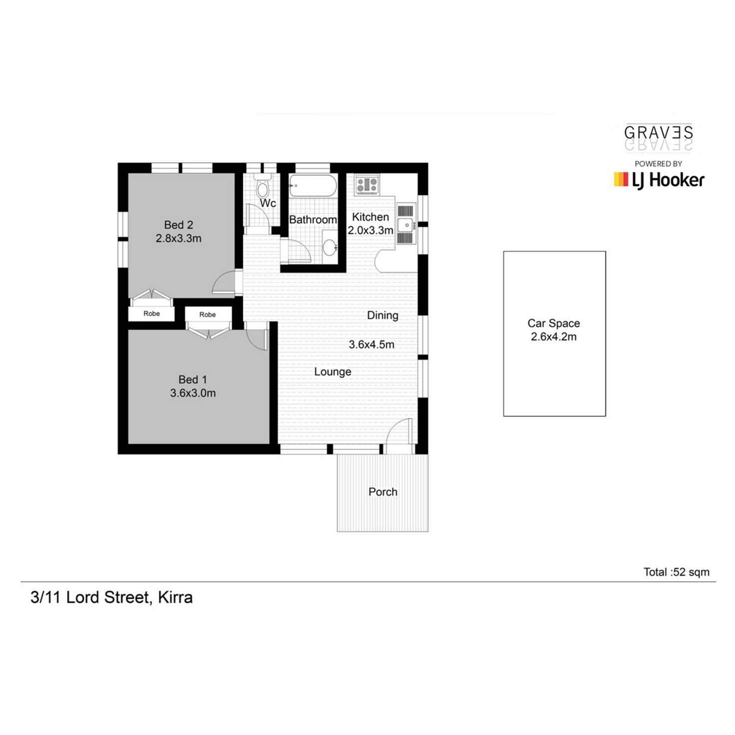 Floorplan of Homely unit listing, 3/11 Lord Street, Coolangatta QLD 4225