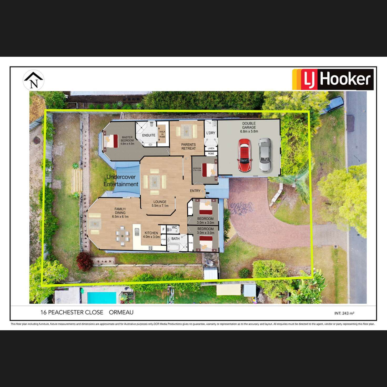 Floorplan of Homely house listing, 16 Peachester Close, Ormeau QLD 4208