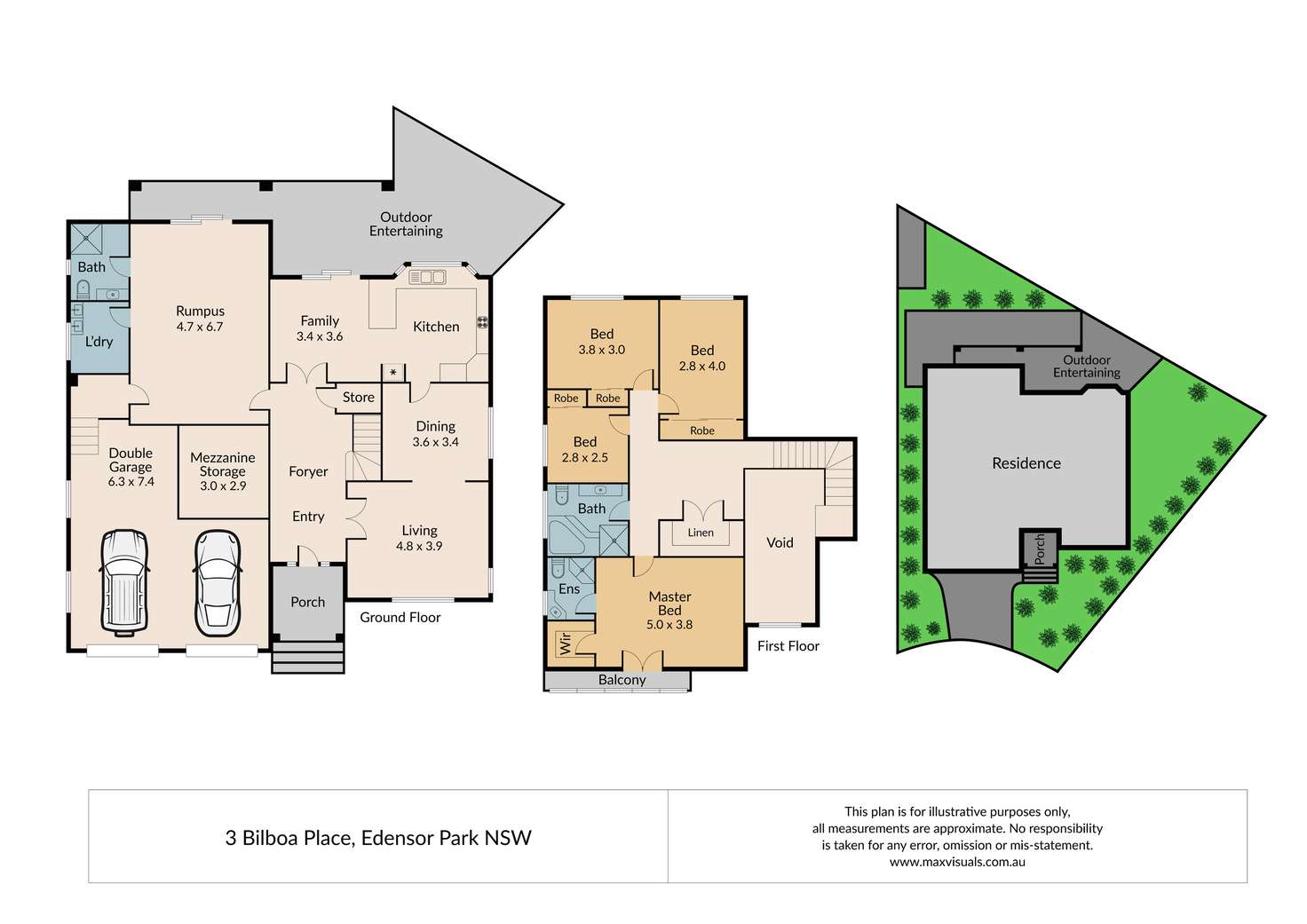 Floorplan of Homely house listing, 3 Bilboa Place, Edensor Park NSW 2176