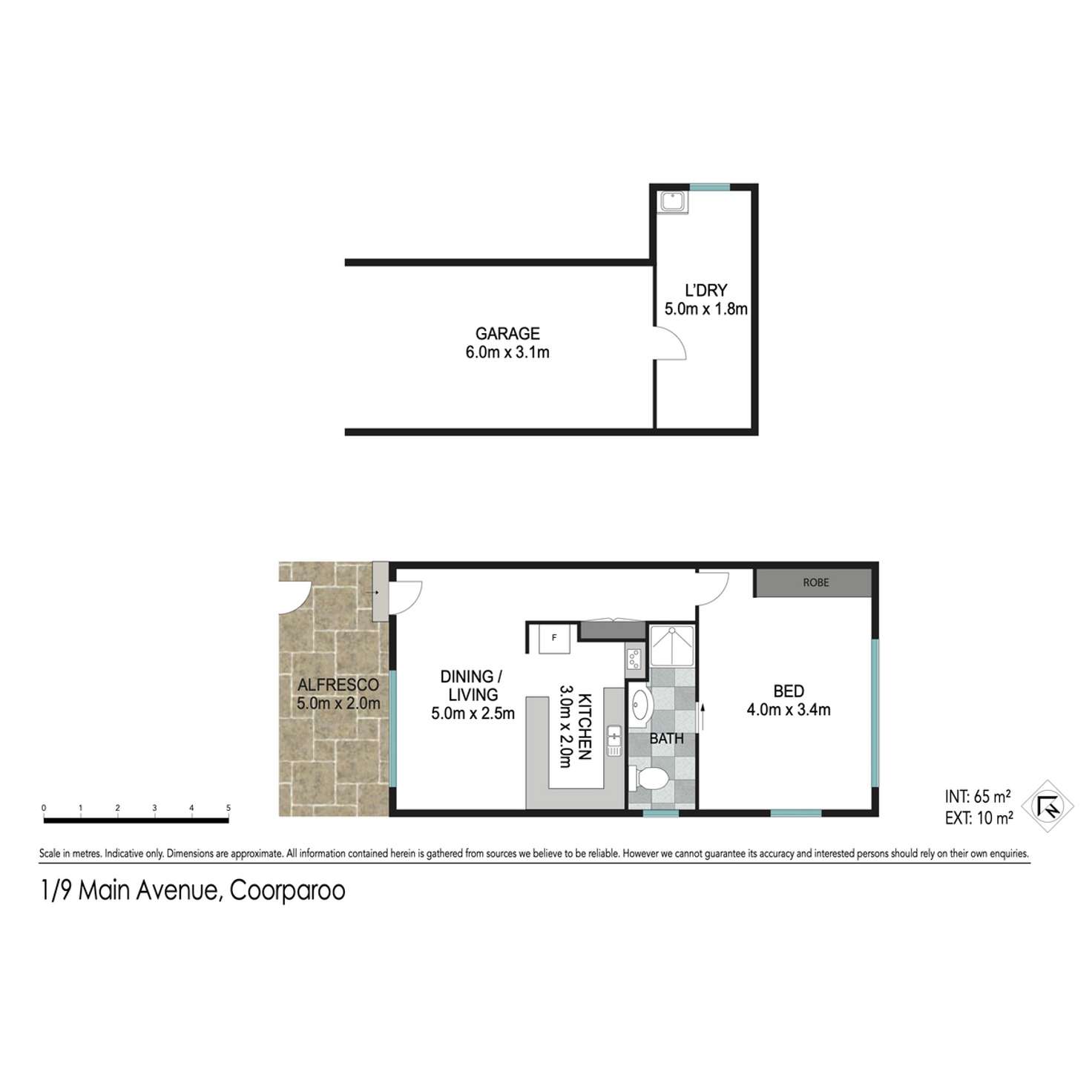 Floorplan of Homely apartment listing, 1/9 Main Avenue, Coorparoo QLD 4151