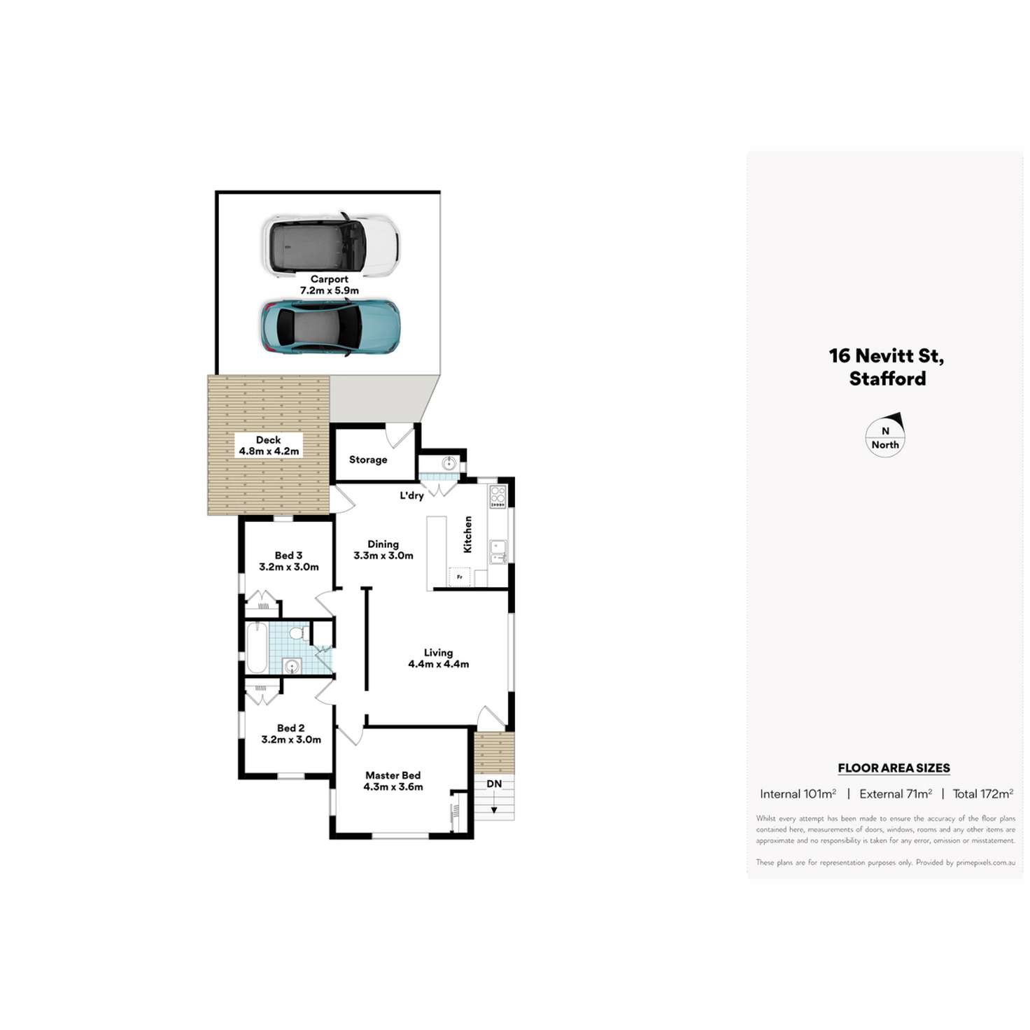 Floorplan of Homely house listing, 16 Nevitt Street, Stafford QLD 4053