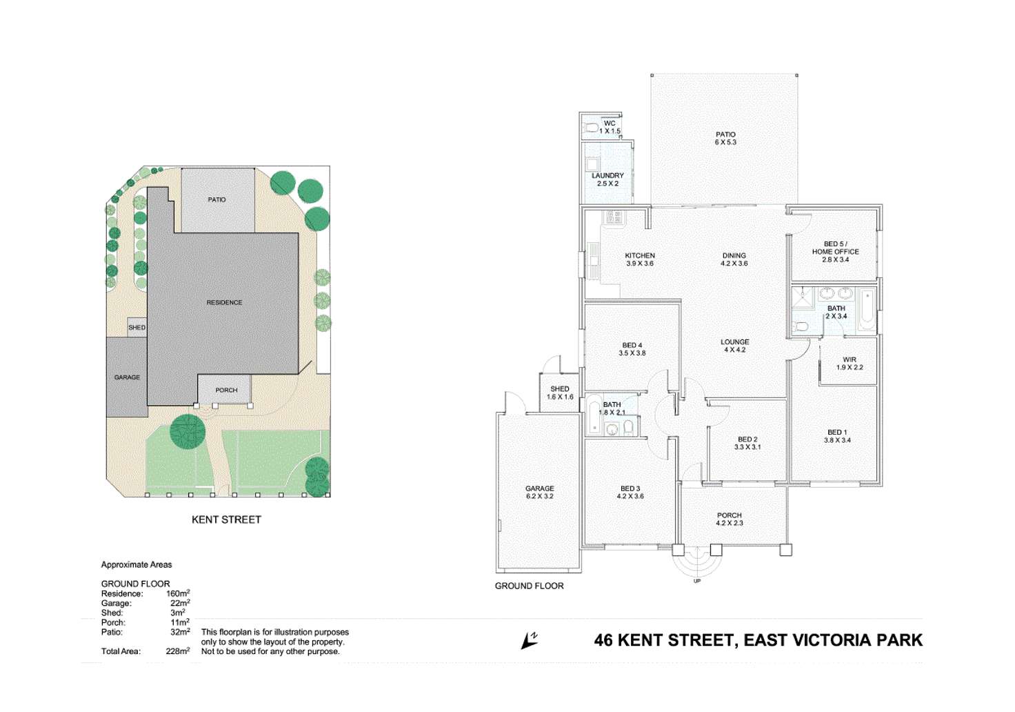 Floorplan of Homely house listing, 46 Kent Street, East Victoria Park WA 6101