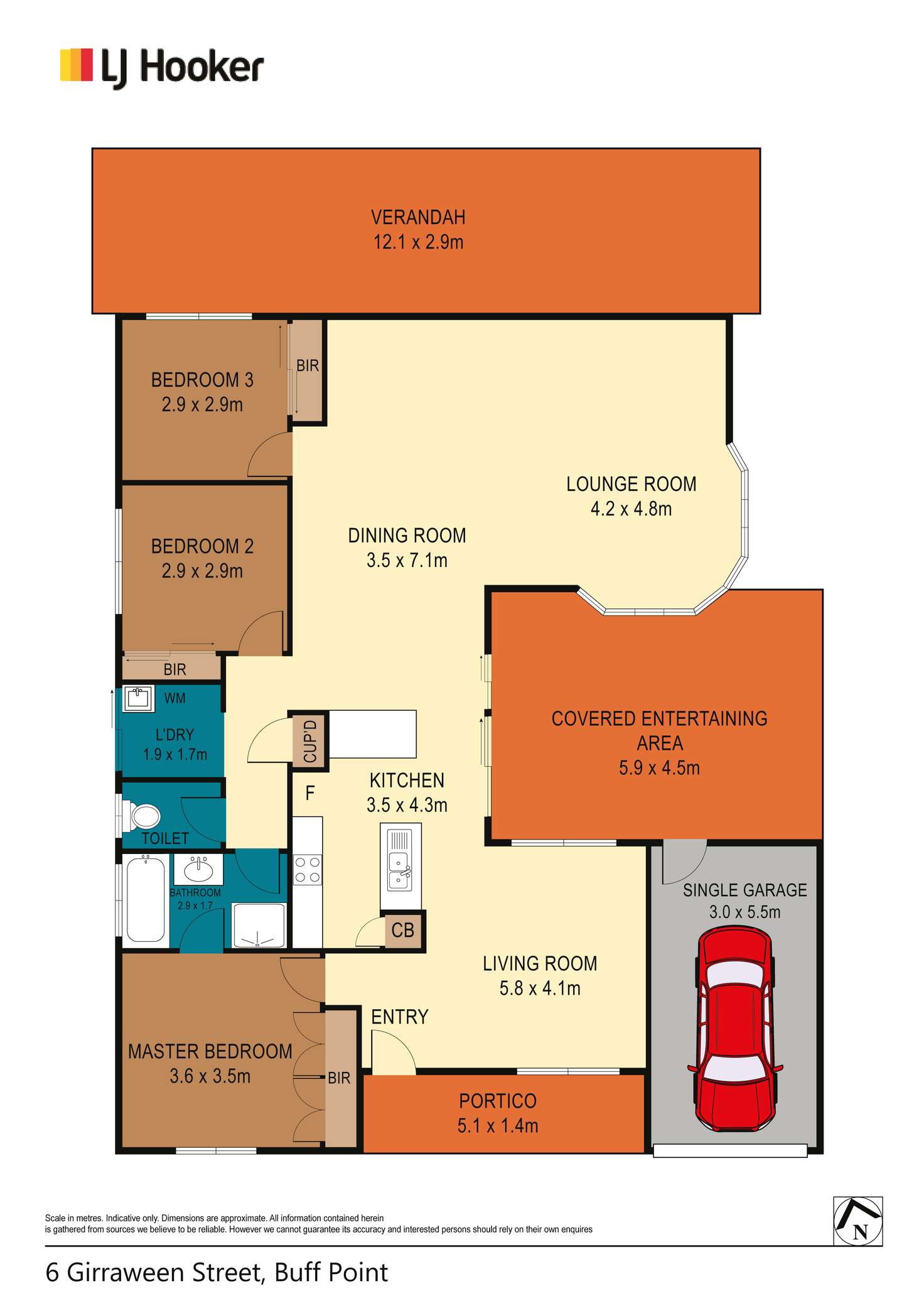 Floorplan of Homely house listing, 6 Girraween Street, Buff Point NSW 2262