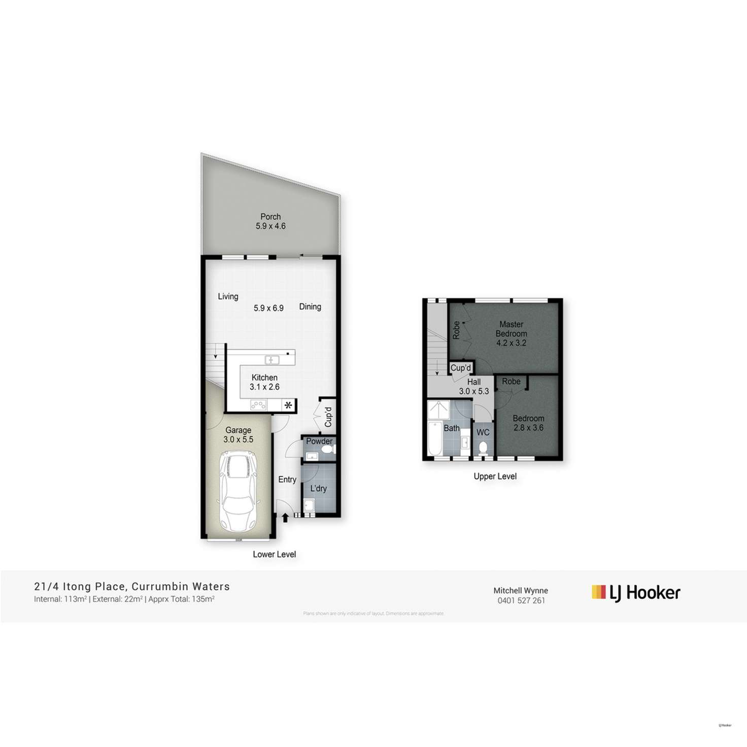 Floorplan of Homely townhouse listing, 21/4 Itong Place, Currumbin Waters QLD 4223