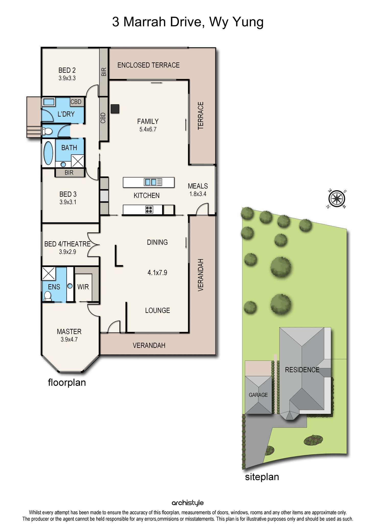 Floorplan of Homely house listing, 3 Marrah Drive, Wy Yung VIC 3875