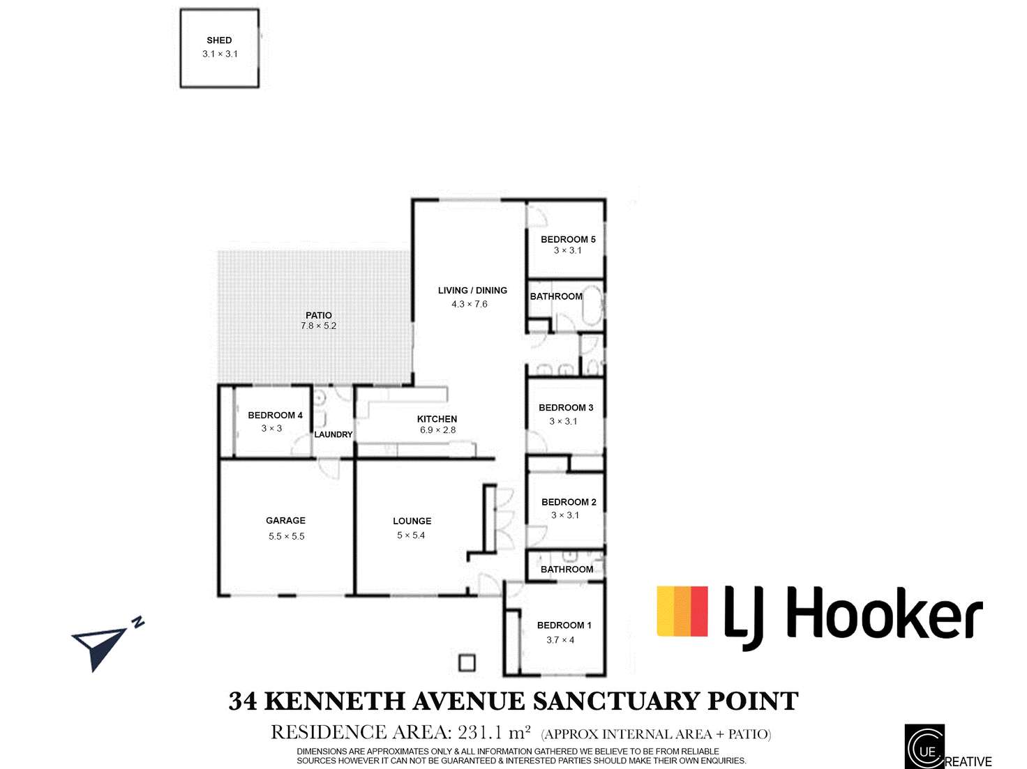 Floorplan of Homely house listing, 34 Kenneth Avenue, Sanctuary Point NSW 2540