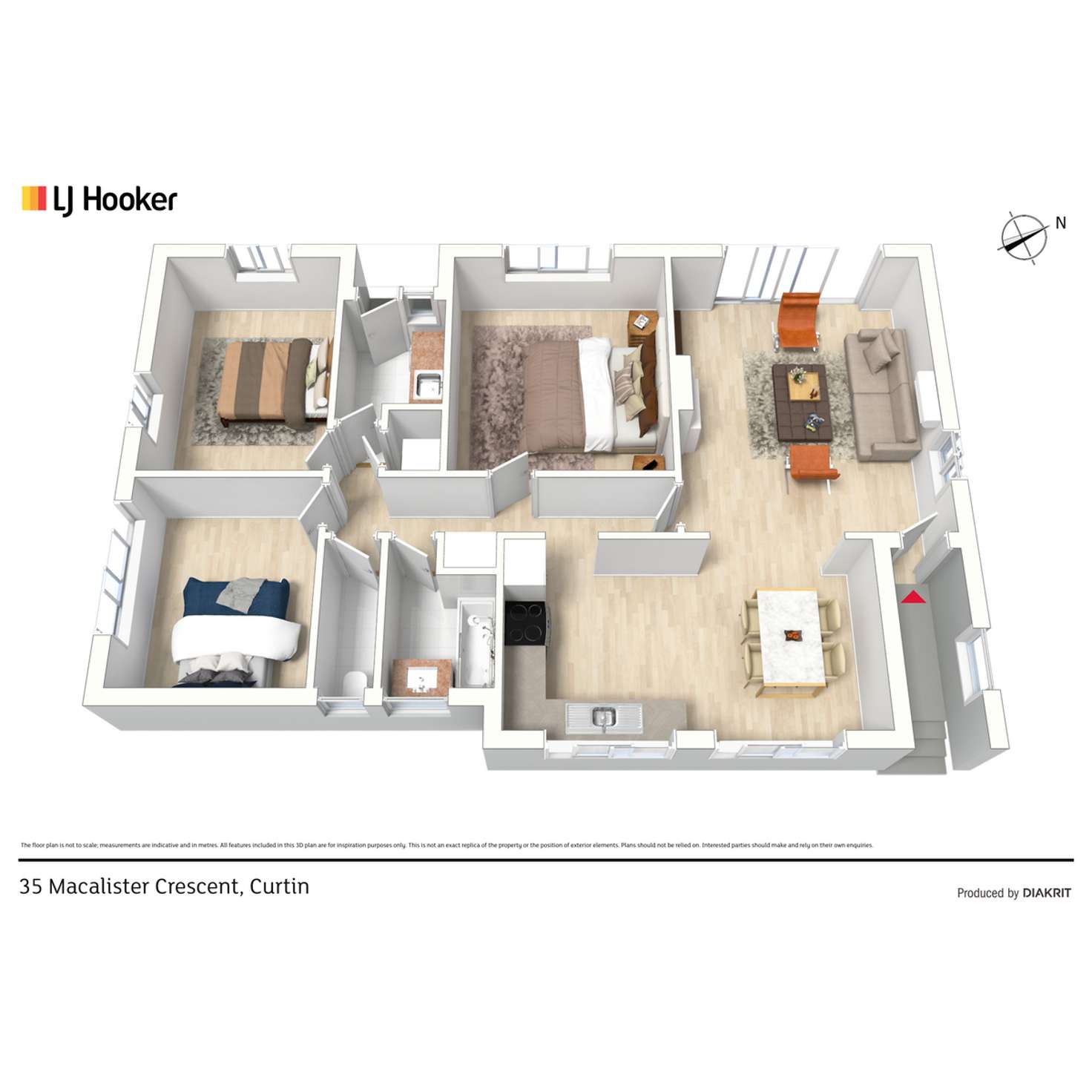 Floorplan of Homely house listing, 35 Macalister Crescent, Curtin ACT 2605