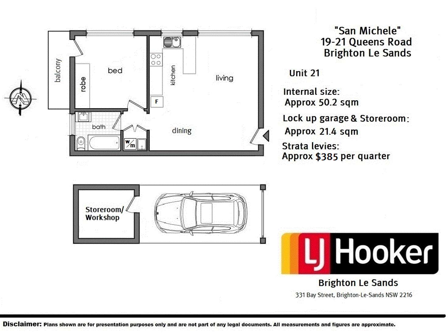 Floorplan of Homely unit listing, 21/19-21 Queens Road, Brighton-le-sands NSW 2216