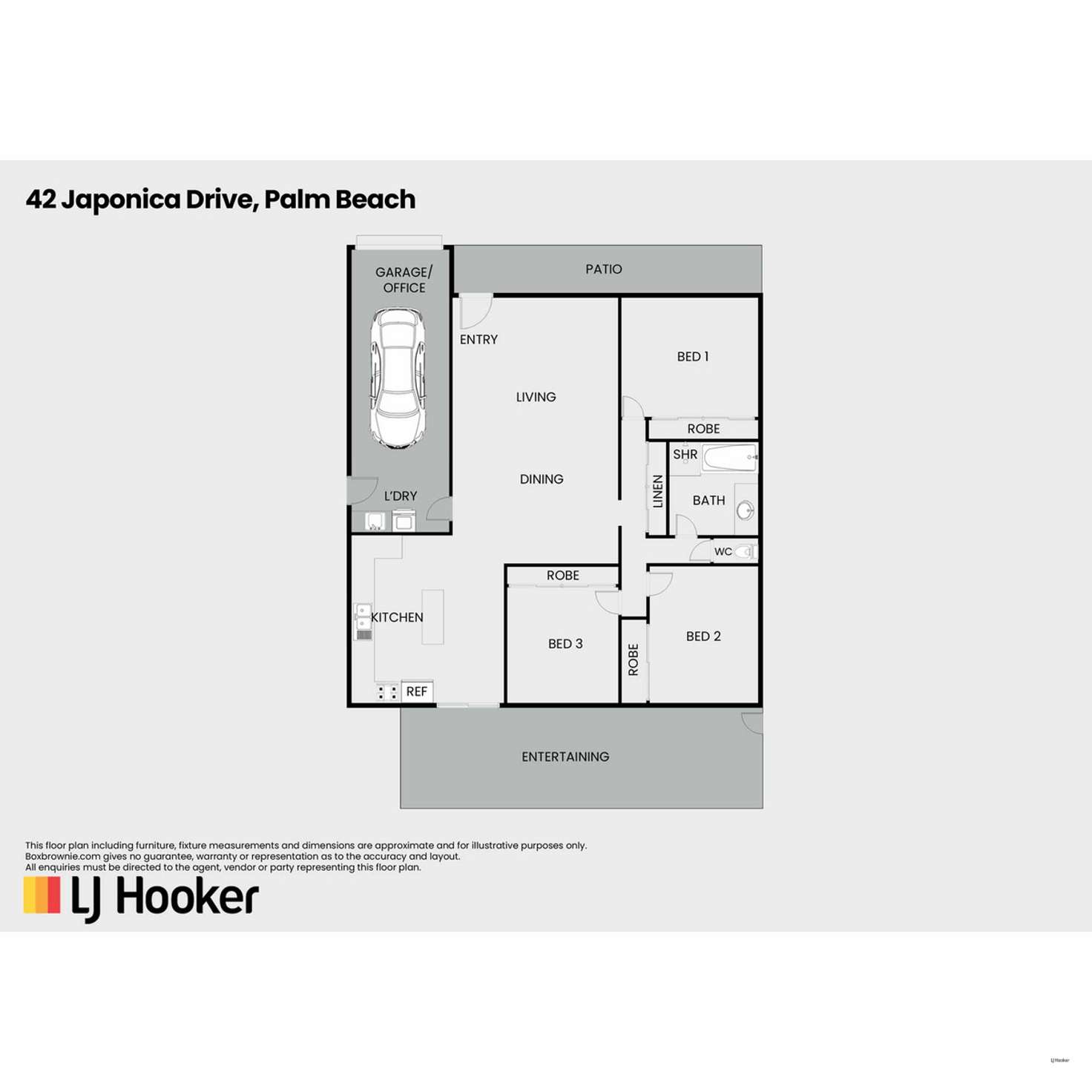 Floorplan of Homely house listing, 42 Japonica Drive, Palm Beach QLD 4221