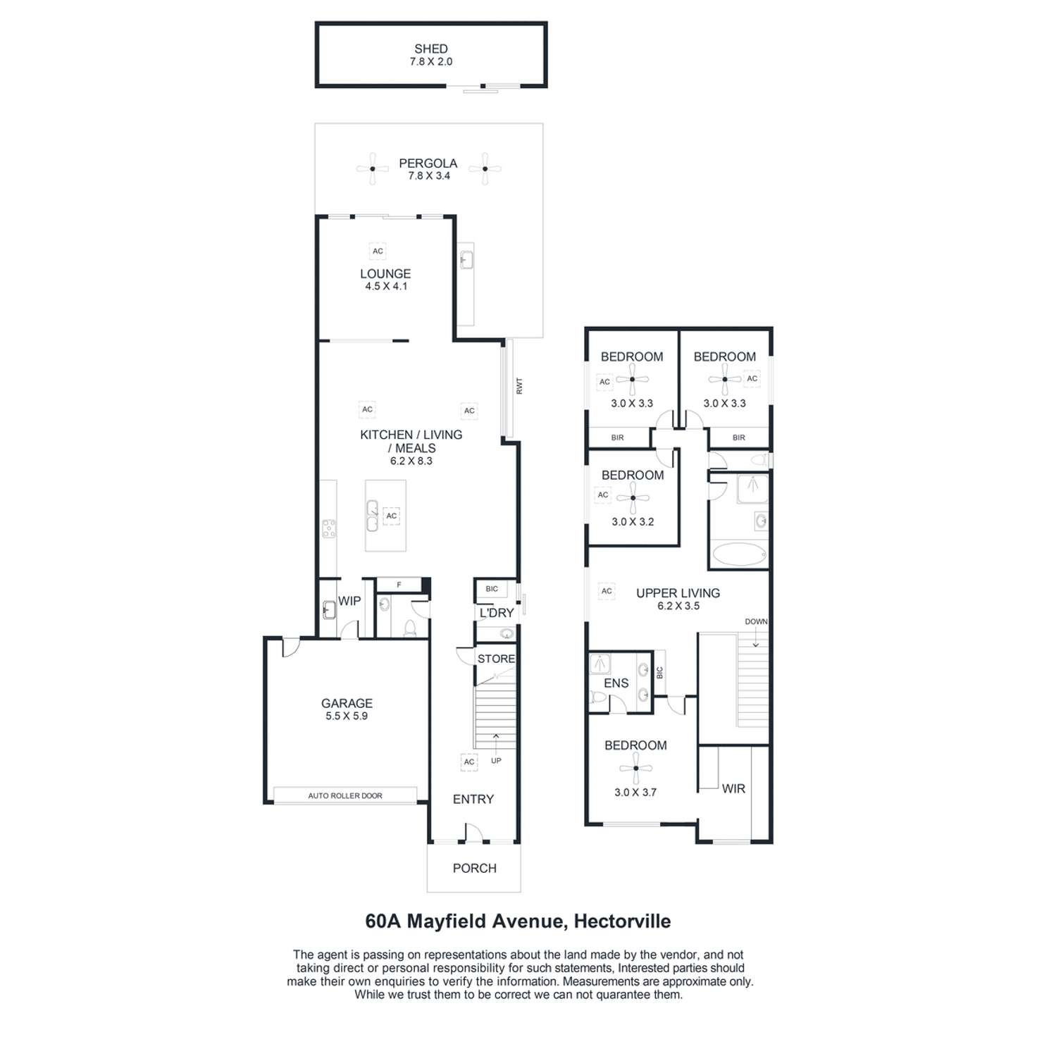 Floorplan of Homely house listing, 60A Mayfield Avenue, Hectorville SA 5073