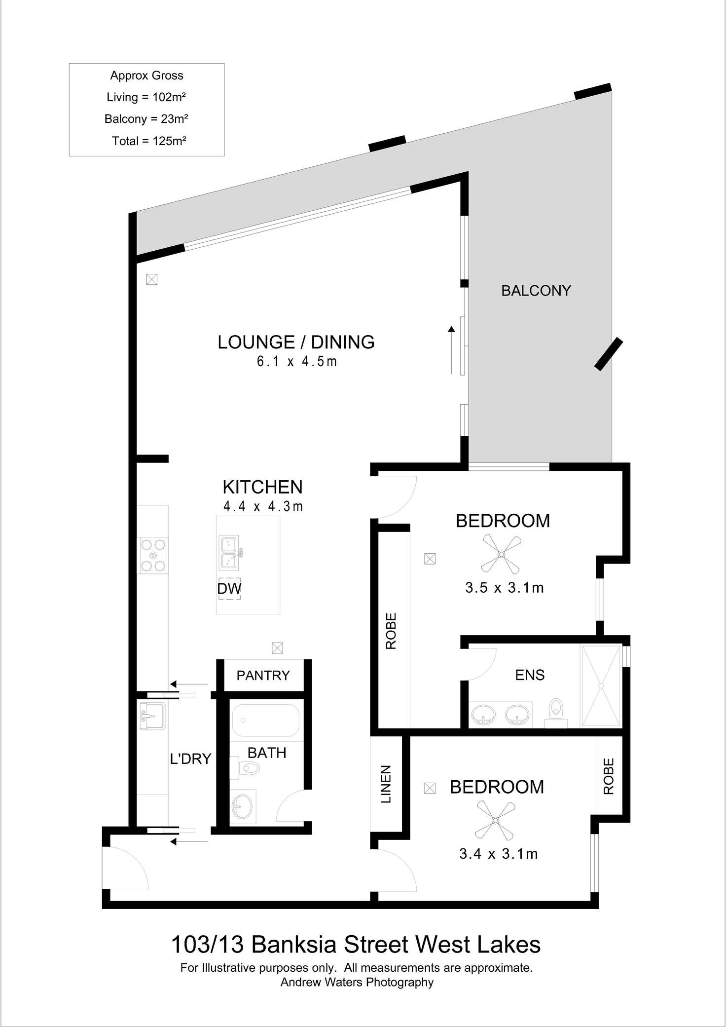 Floorplan of Homely apartment listing, 103/13 Banksia Street, West Lakes SA 5021