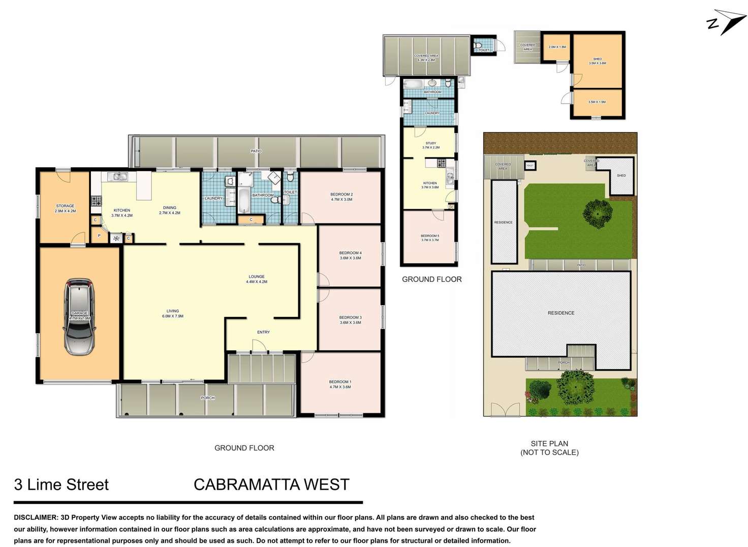 Floorplan of Homely house listing, 3 Lime Street, Cabramatta West NSW 2166