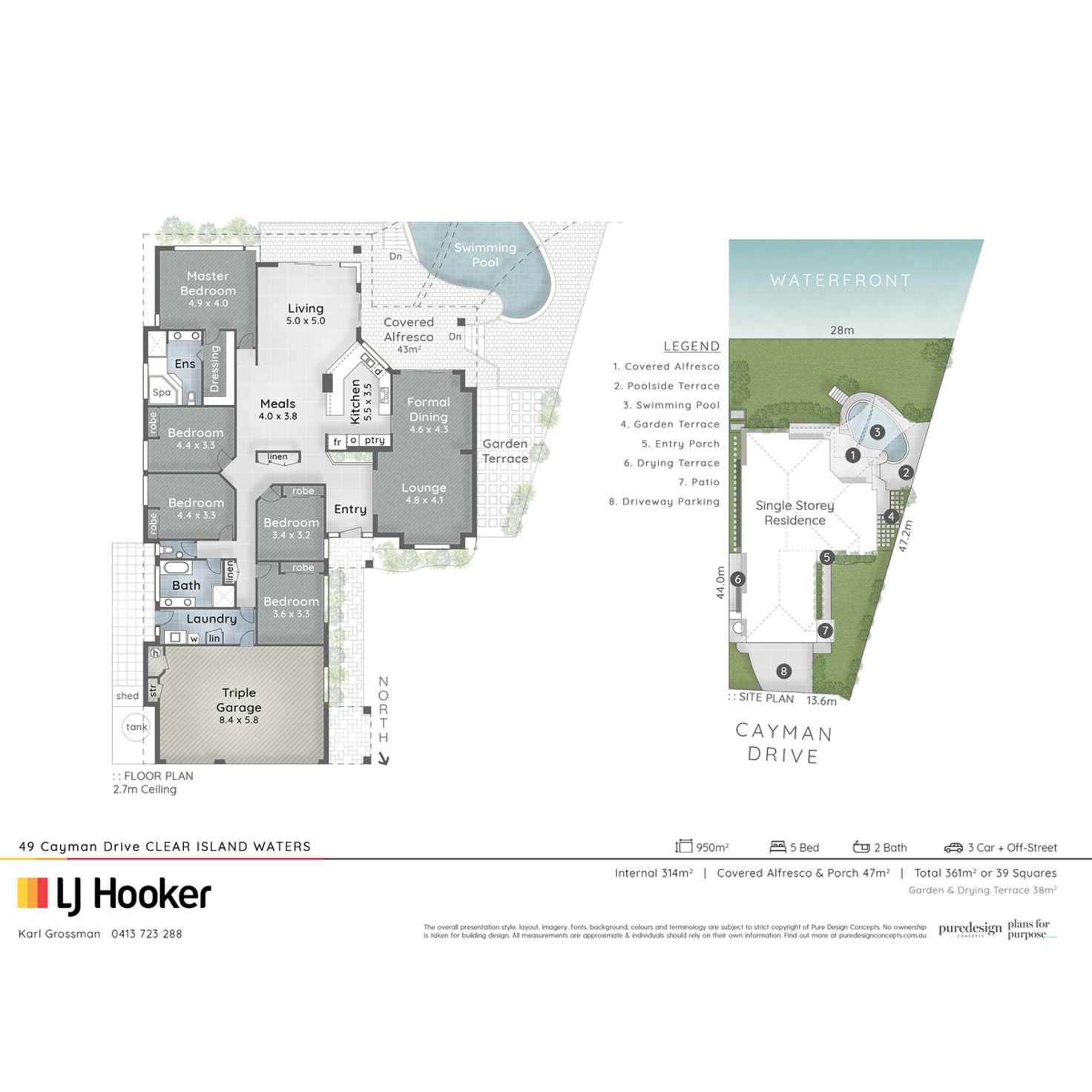 Floorplan of Homely house listing, 49 Cayman Drive, Clear Island Waters QLD 4226