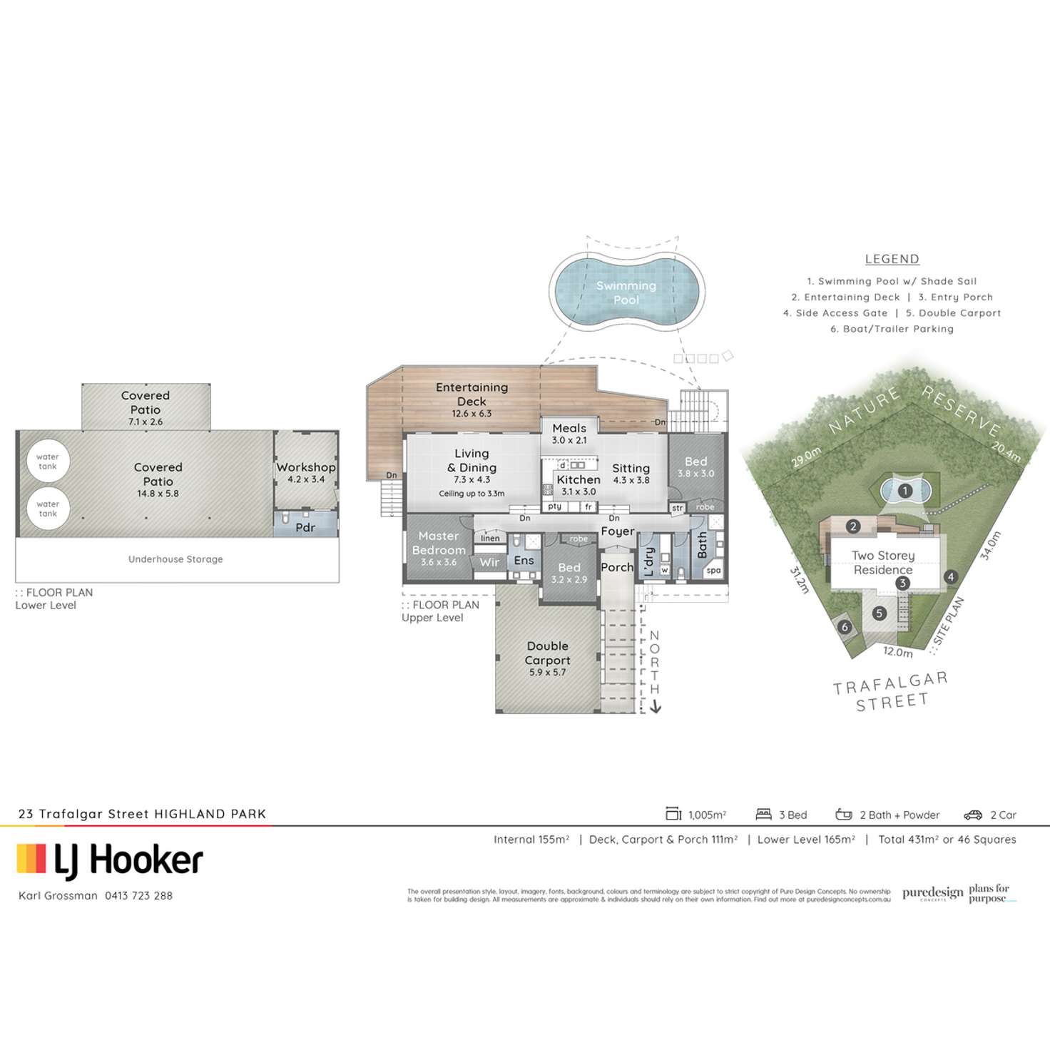 Floorplan of Homely house listing, 23 Trafalgar Street, Highland Park QLD 4211