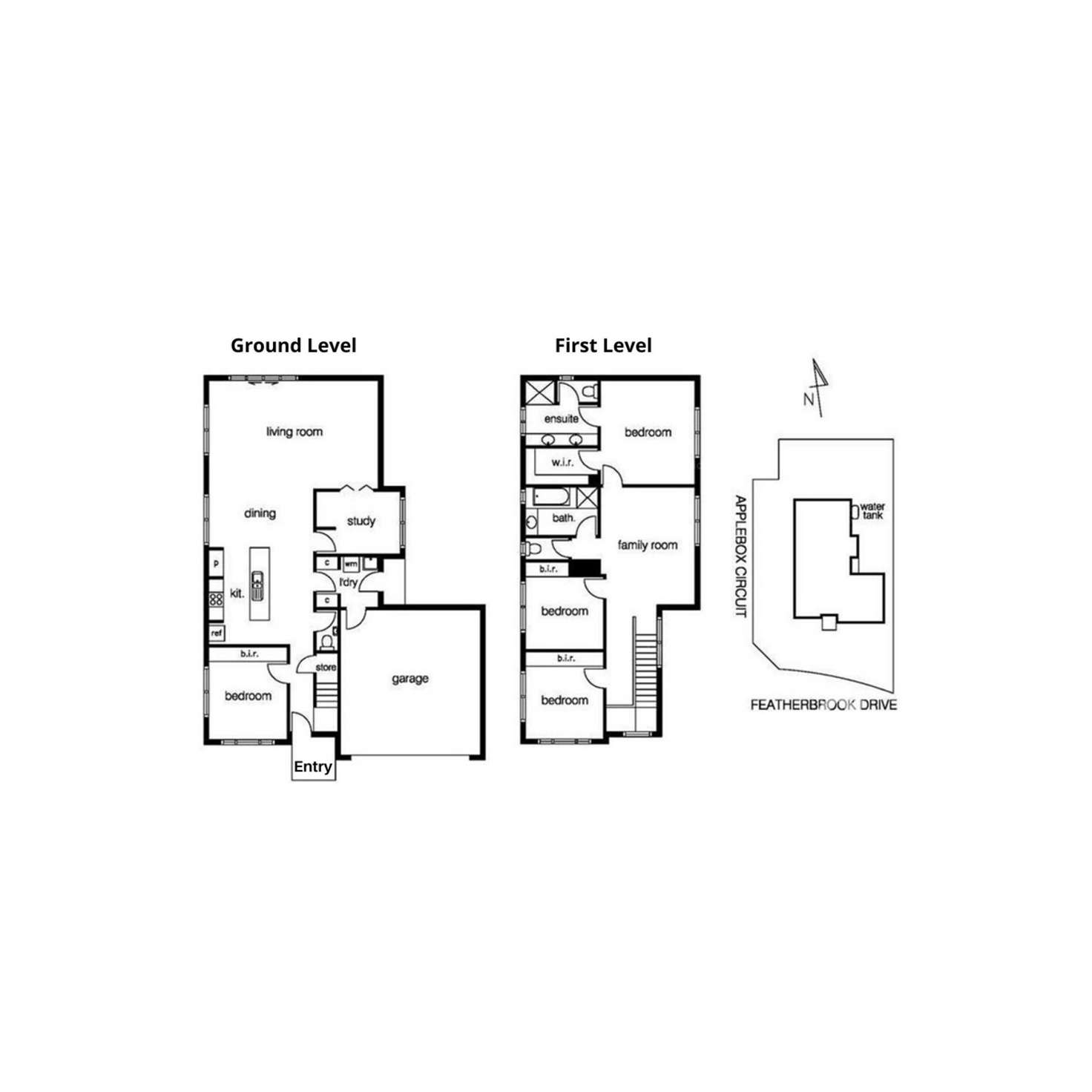 Floorplan of Homely house listing, 48 Featherbrook Drive, Point Cook VIC 3030