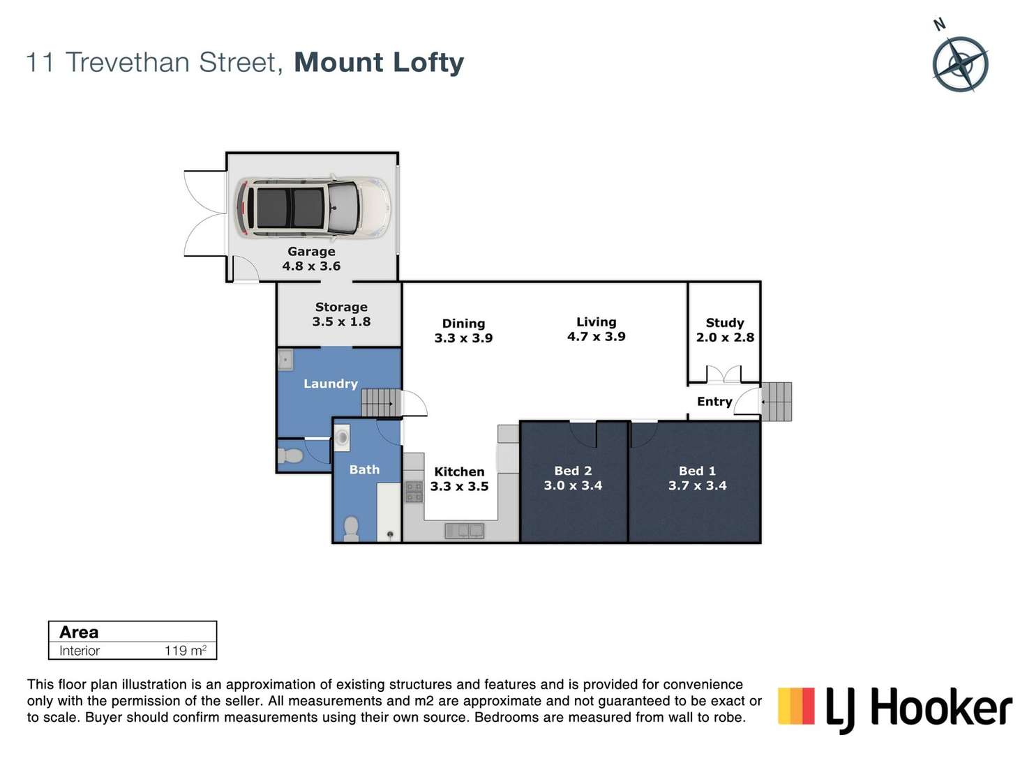 Floorplan of Homely house listing, 11 Trevethan Street, Mount Lofty QLD 4350