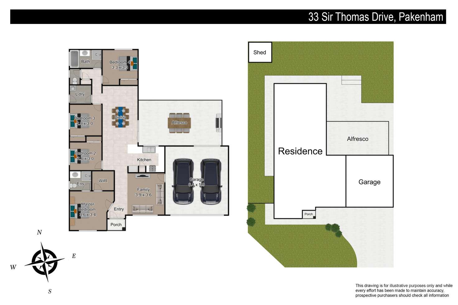 Floorplan of Homely house listing, 33 Sir Thomas Drive, Pakenham VIC 3810