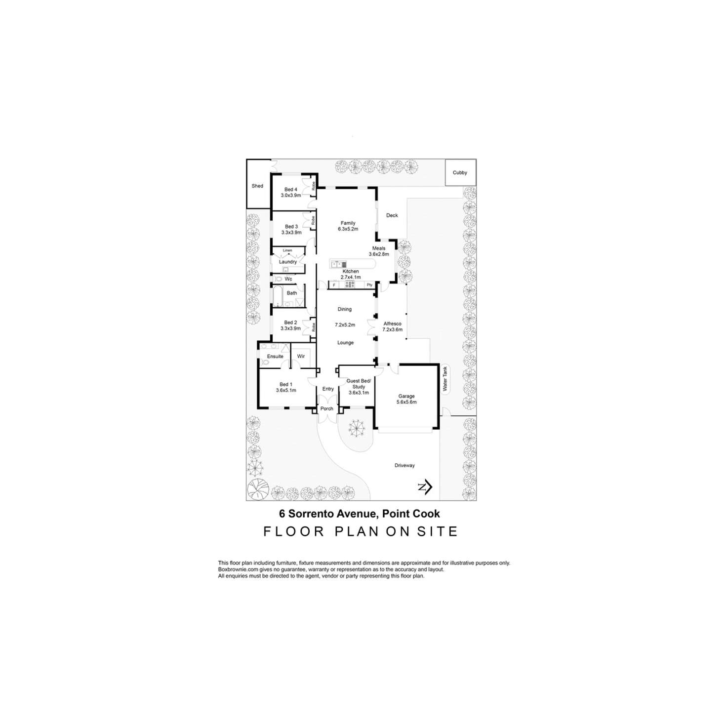 Floorplan of Homely house listing, 6 Sorrento Avenue, Point Cook VIC 3030