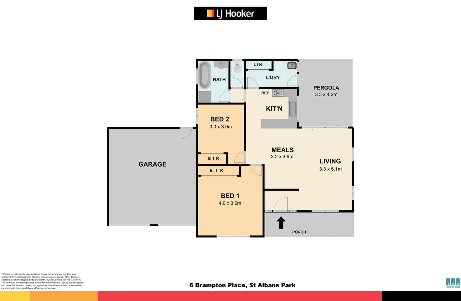 Floorplan of Homely house listing, 2 Brampton Place, St Albans Park VIC 3219