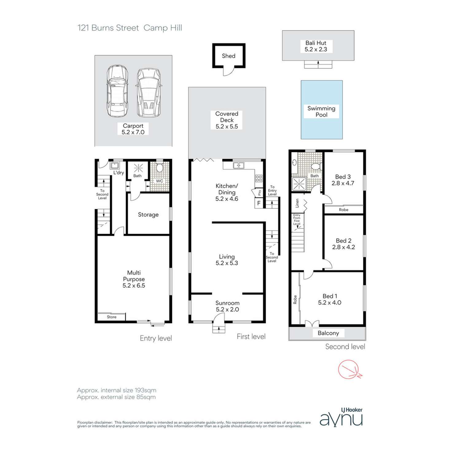 Floorplan of Homely house listing, 121 Burn Street, Camp Hill QLD 4152