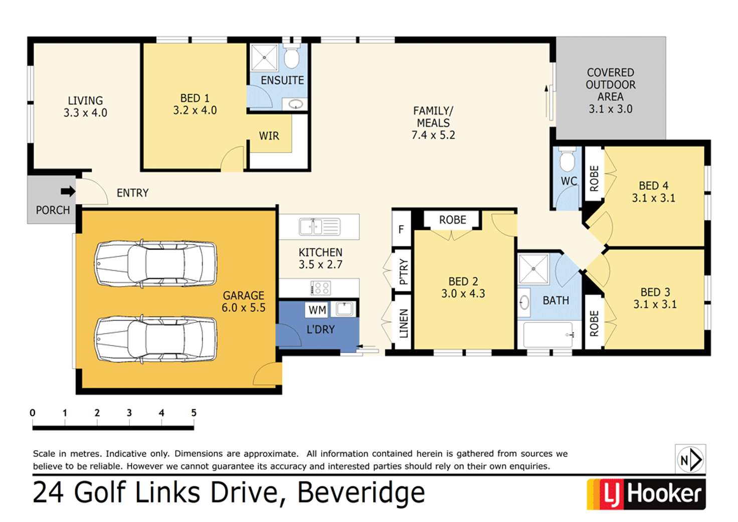 Floorplan of Homely house listing, 24 Golf Links Drive, Beveridge VIC 3753