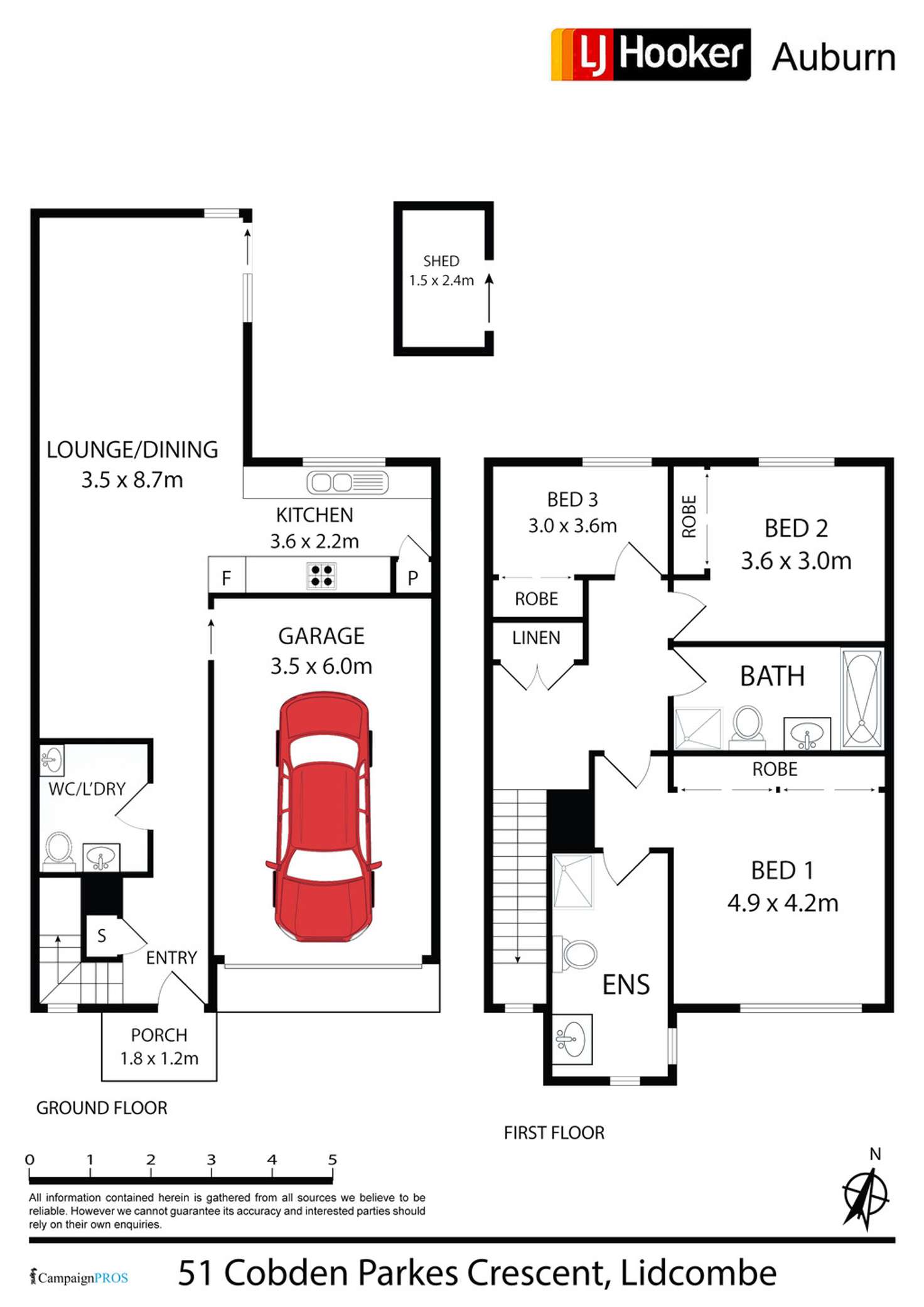 Floorplan of Homely house listing, 51 Cobden Parkes Crescent, Lidcombe NSW 2141