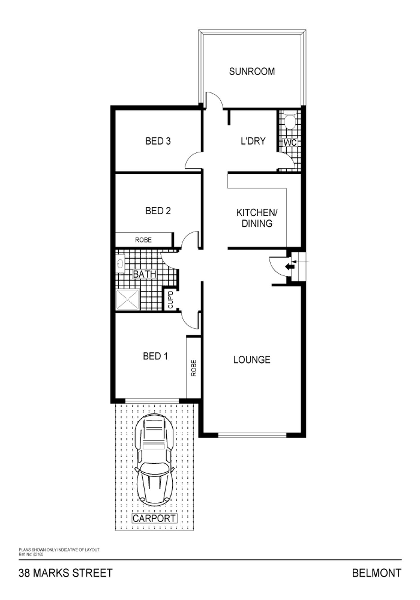 Floorplan of Homely house listing, 38 Marks Street, Belmont NSW 2280