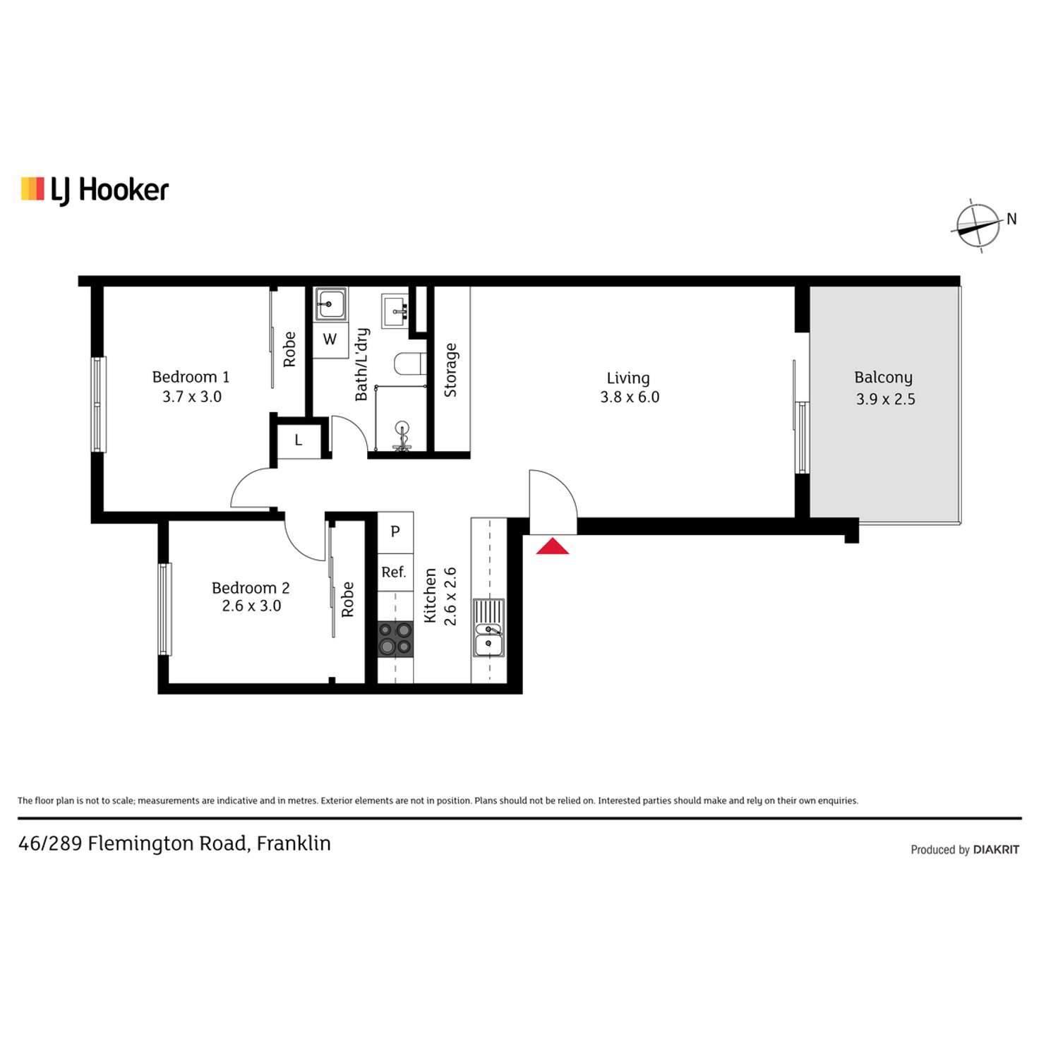 Floorplan of Homely apartment listing, 46/289 Flemington Road, Franklin ACT 2913