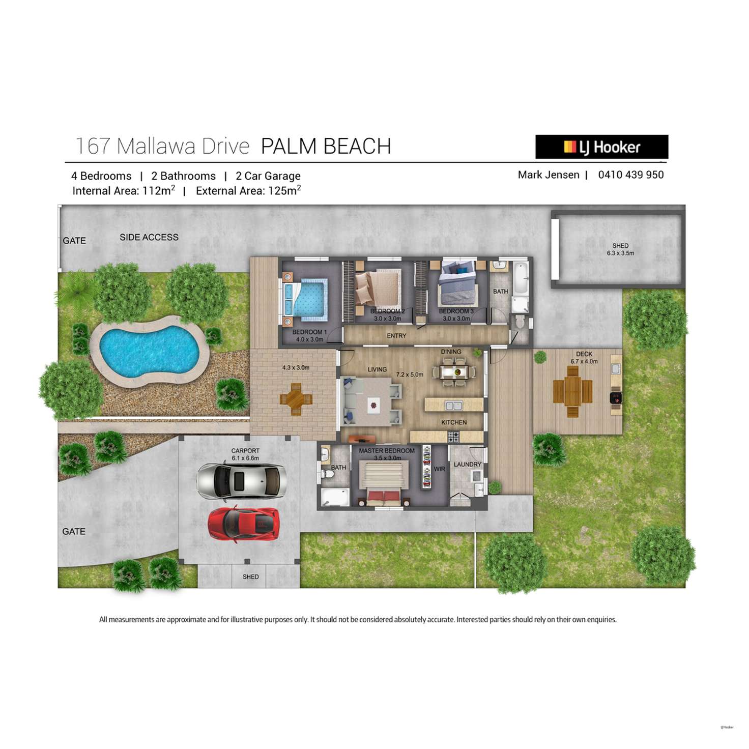 Floorplan of Homely house listing, 167 Mallawa Drive, Palm Beach QLD 4221