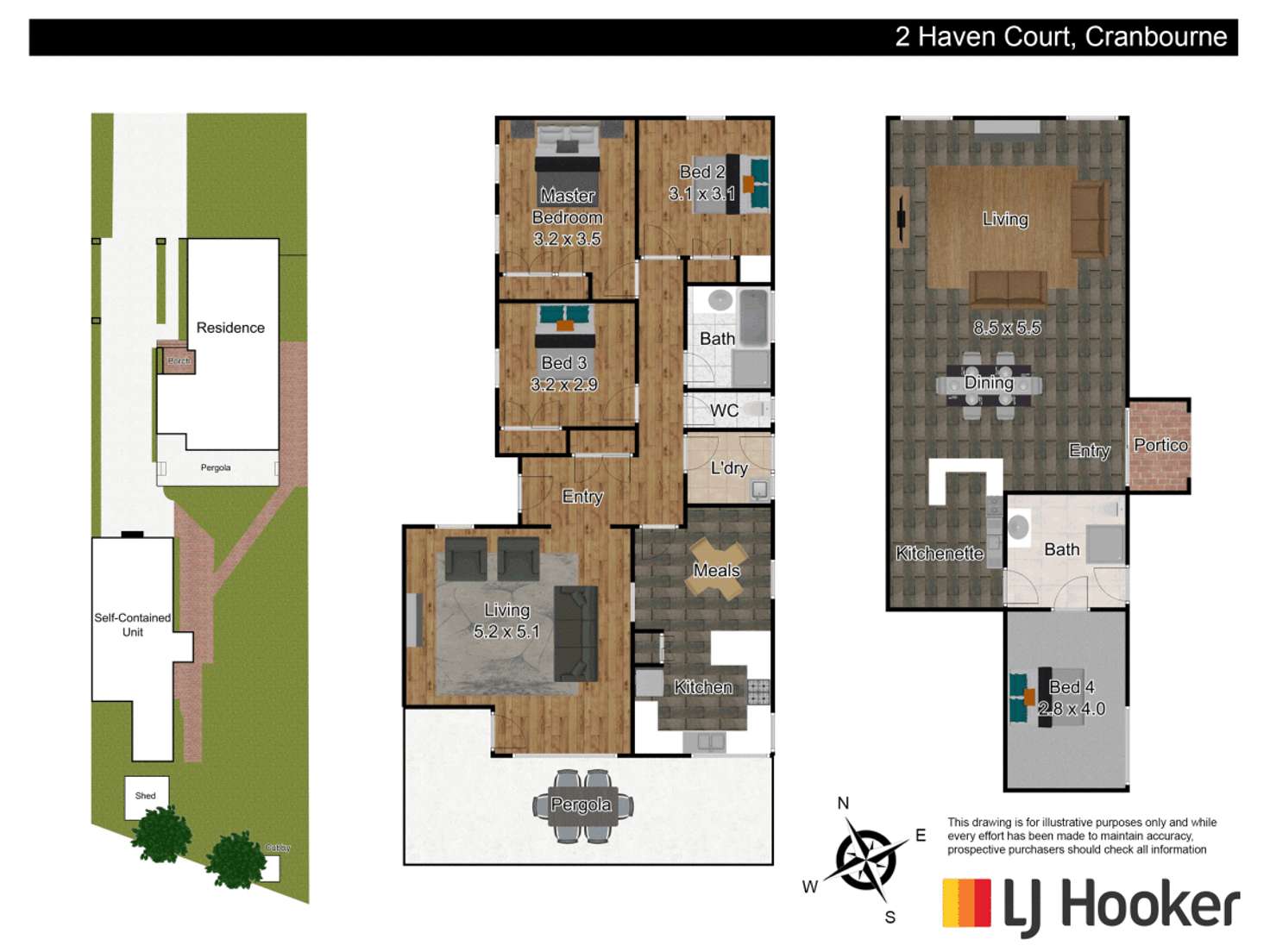 Floorplan of Homely house listing, 2 Haven Court, Cranbourne VIC 3977