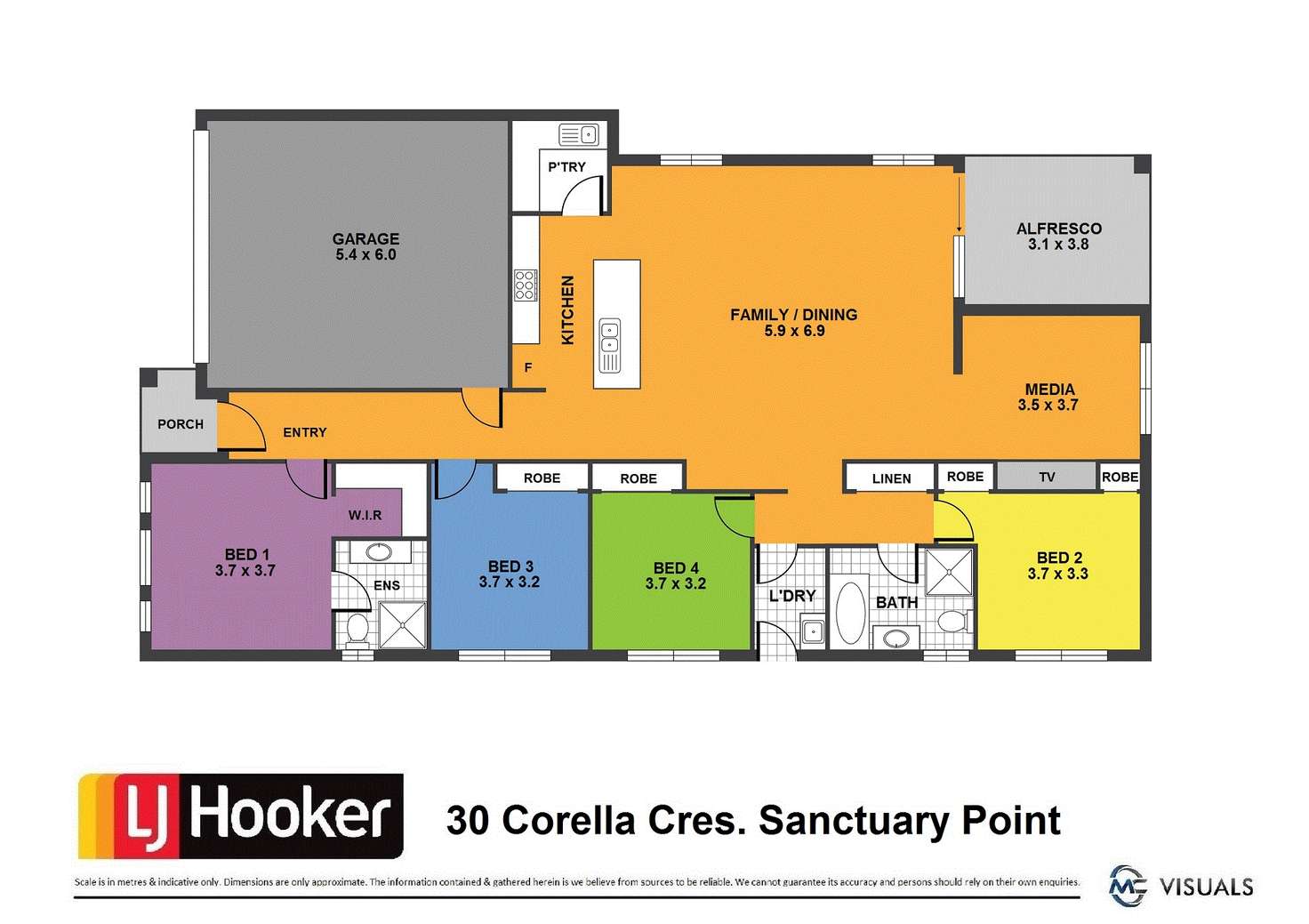 Floorplan of Homely house listing, 30 Corella Crescent, Sanctuary Point NSW 2540