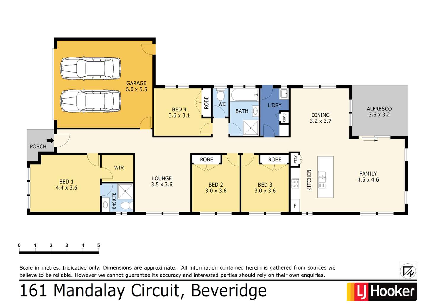 Floorplan of Homely house listing, 161 Mandalay Circuit, Beveridge VIC 3753