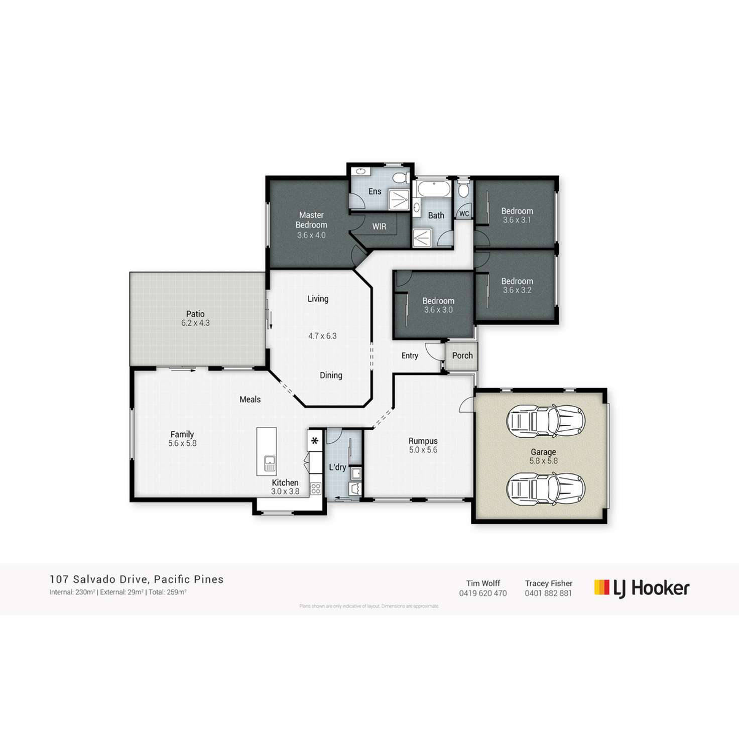 Floorplan of Homely house listing, 107 Salvado Drive, Pacific Pines QLD 4211