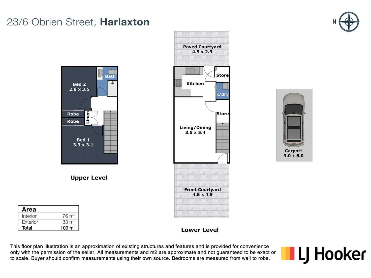 Floorplan of Homely unit listing, 24/6 O'Brien Street, Harlaxton QLD 4350
