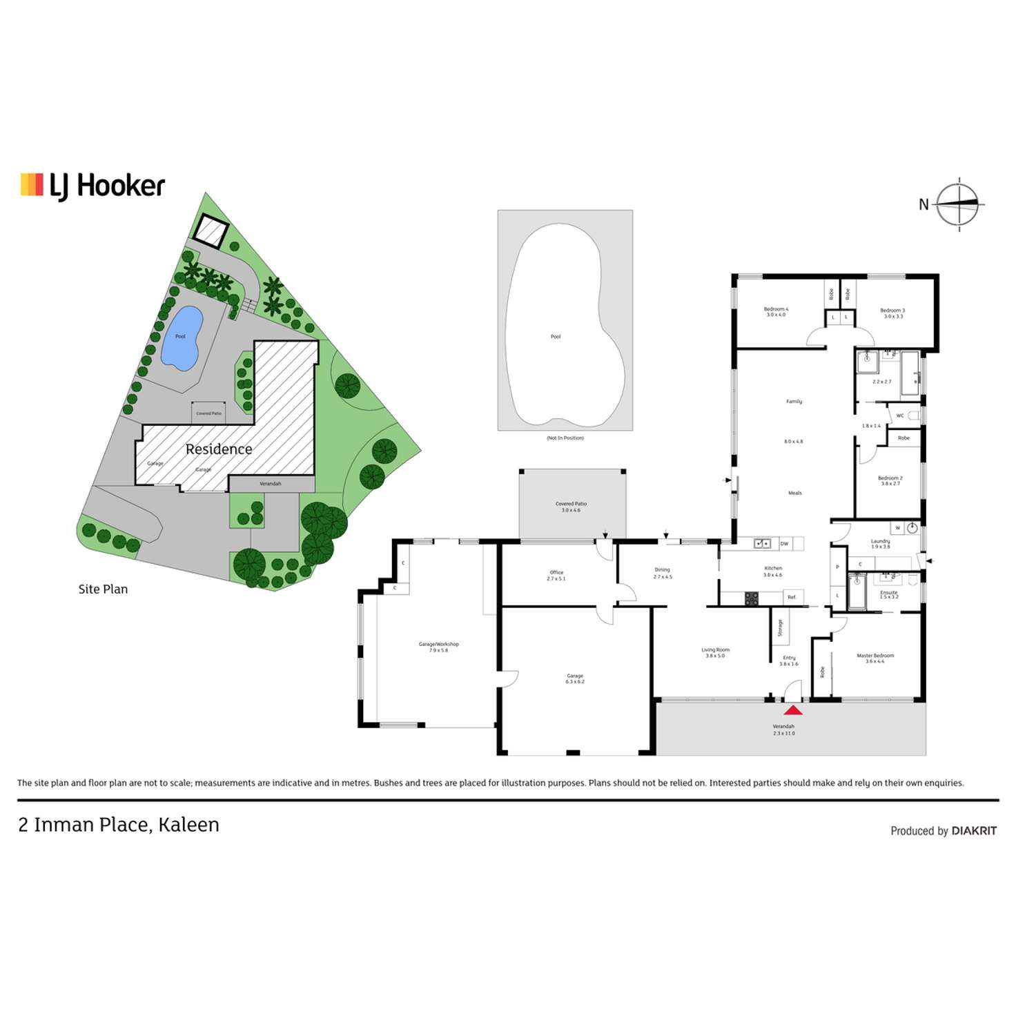 Floorplan of Homely house listing, 2 Inman Place, Kaleen ACT 2617