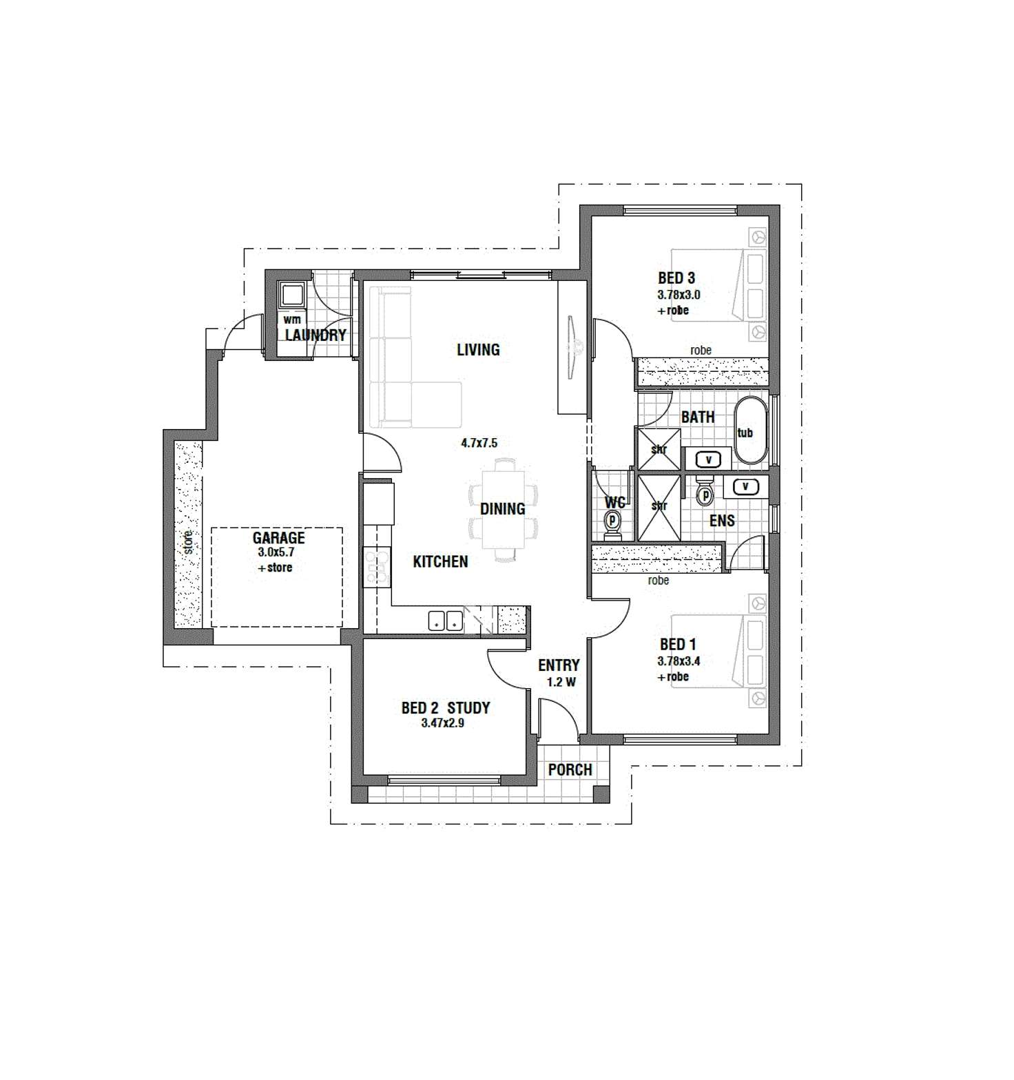 Floorplan of Homely house listing, 92 Macedonia Street, Osborne SA 5017