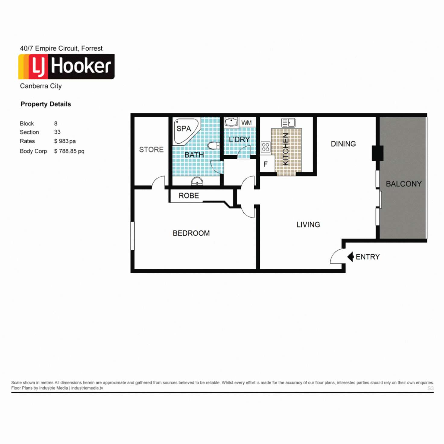 Floorplan of Homely apartment listing, 40/7 Empire Circuit, Forrest ACT 2603