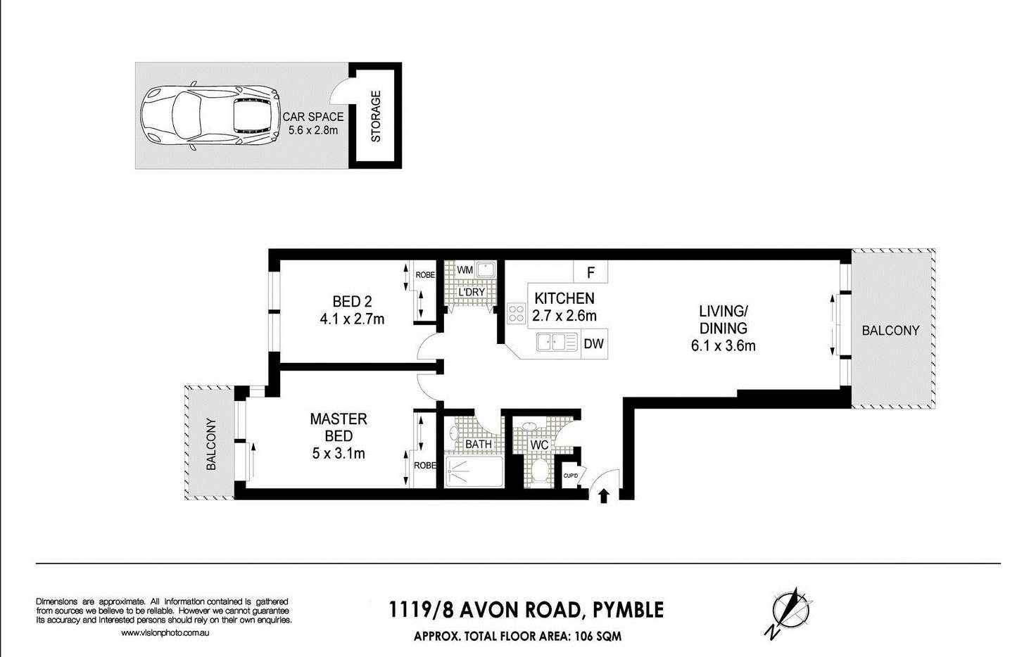 Floorplan of Homely unit listing, 1119/8 Avon Road, Pymble NSW 2073