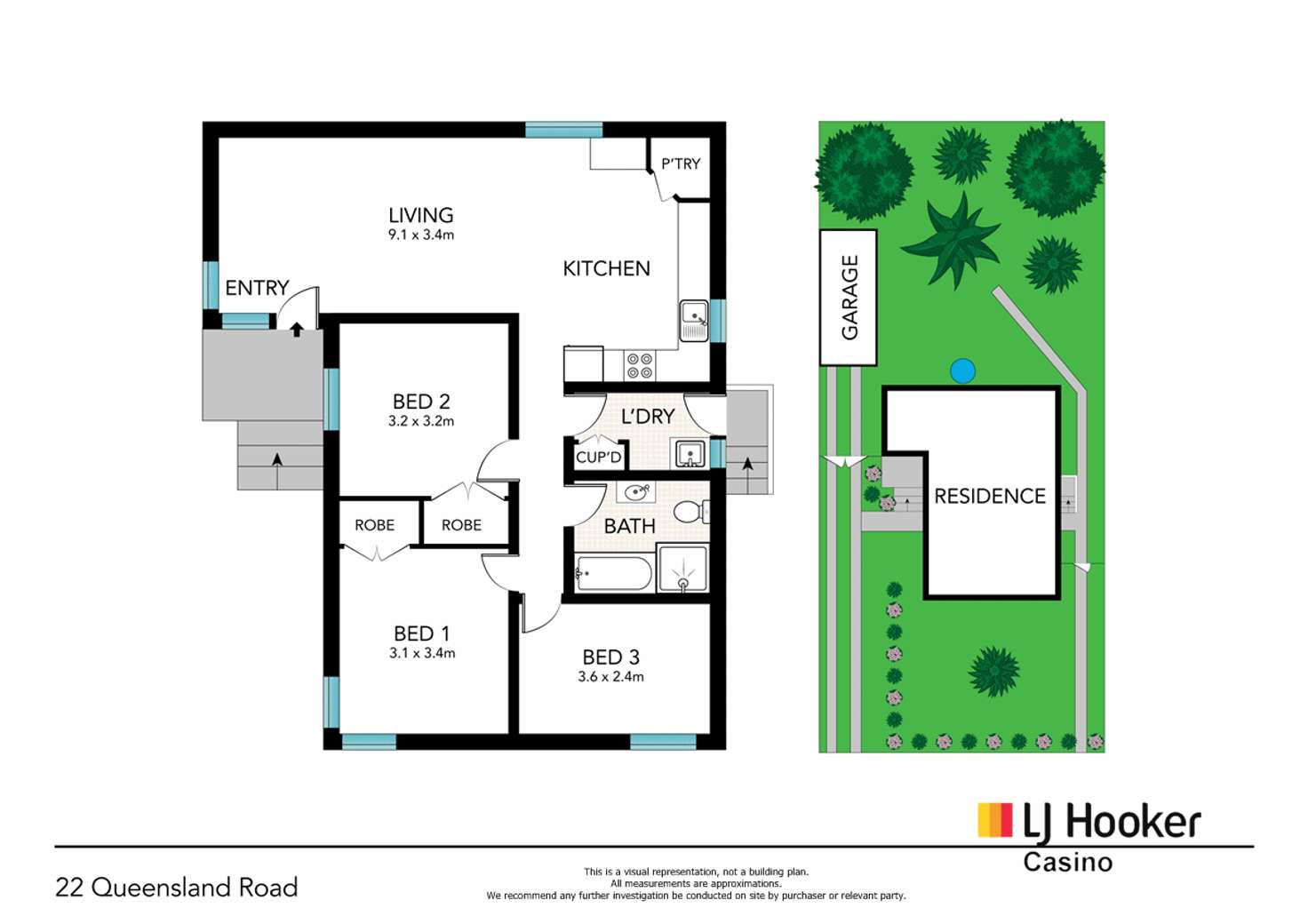 Floorplan of Homely house listing, 22 Queensland Road, Casino NSW 2470