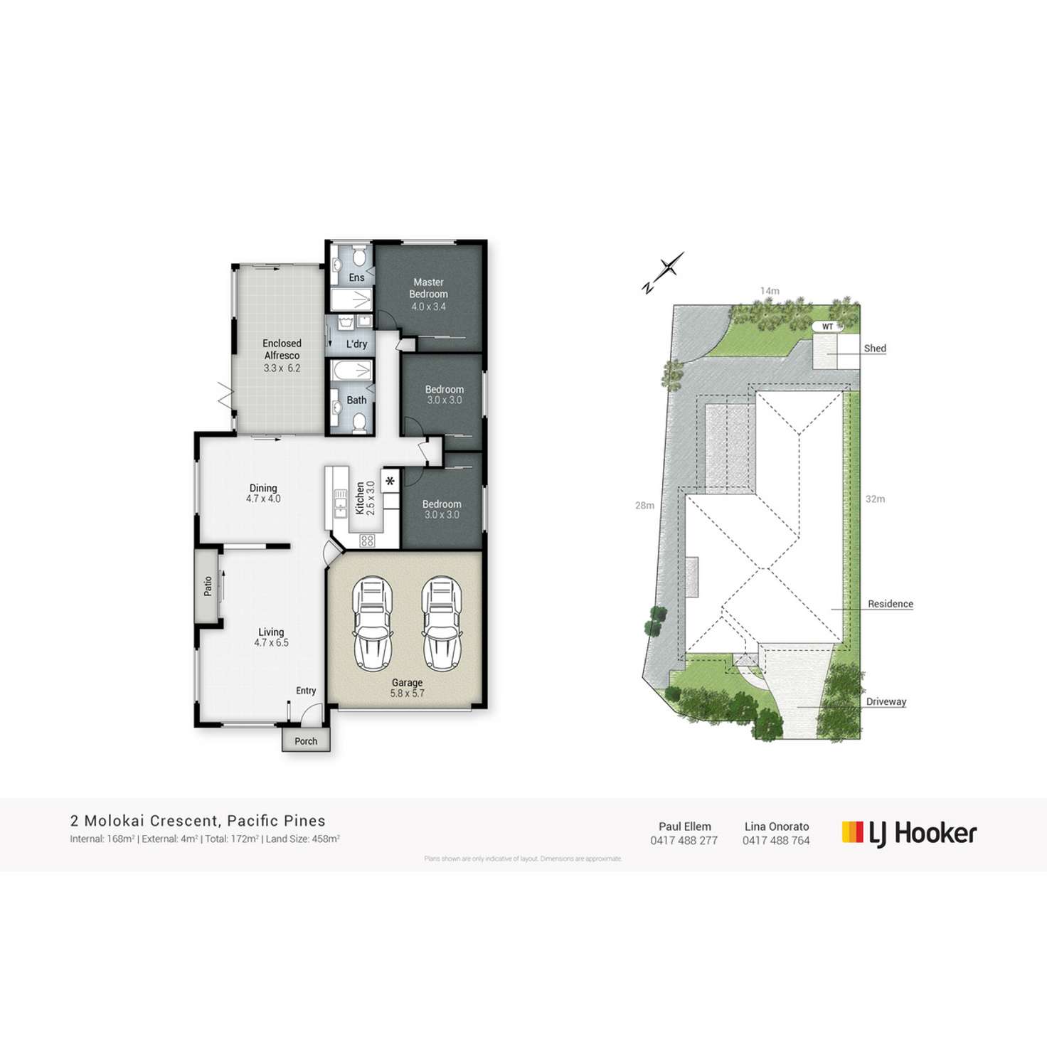 Floorplan of Homely house listing, 2 Molokai Crescent, Pacific Pines QLD 4211