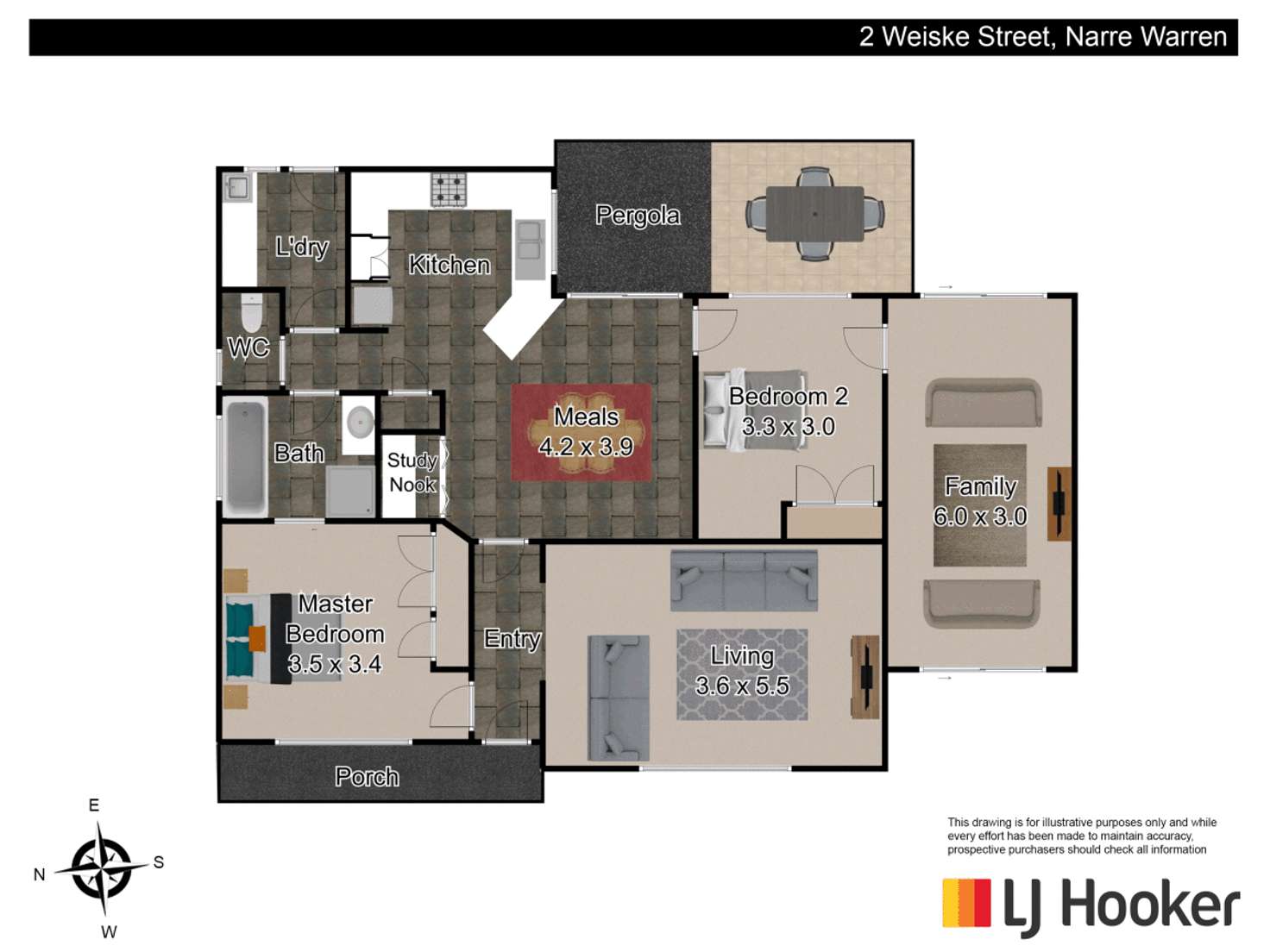 Floorplan of Homely house listing, 2 Weiske Street, Narre Warren VIC 3805