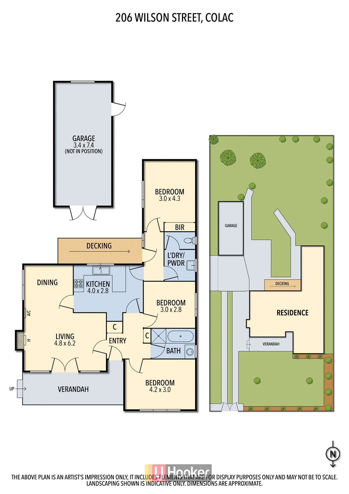 Floorplan of Homely house listing, 206 Wilson Street, Colac VIC 3250