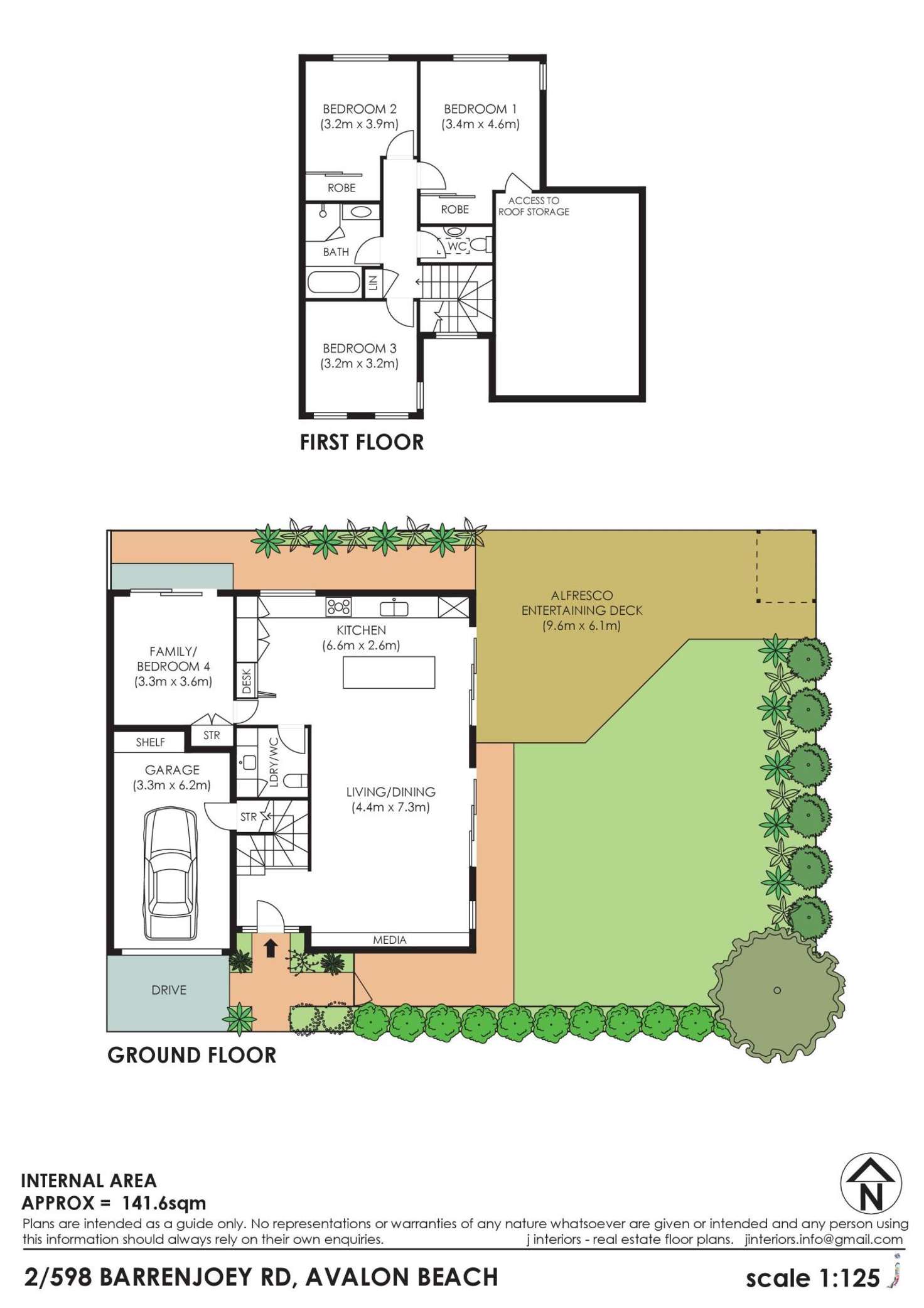 Floorplan of Homely townhouse listing, 2/598 Barrenjoey Road, Avalon Beach NSW 2107