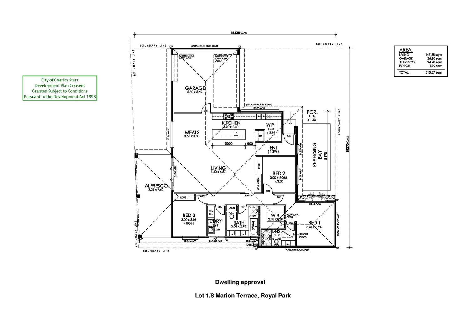 Floorplan of Homely residentialLand listing, Lot 1/8 Marion Terrace, Royal Park SA 5014