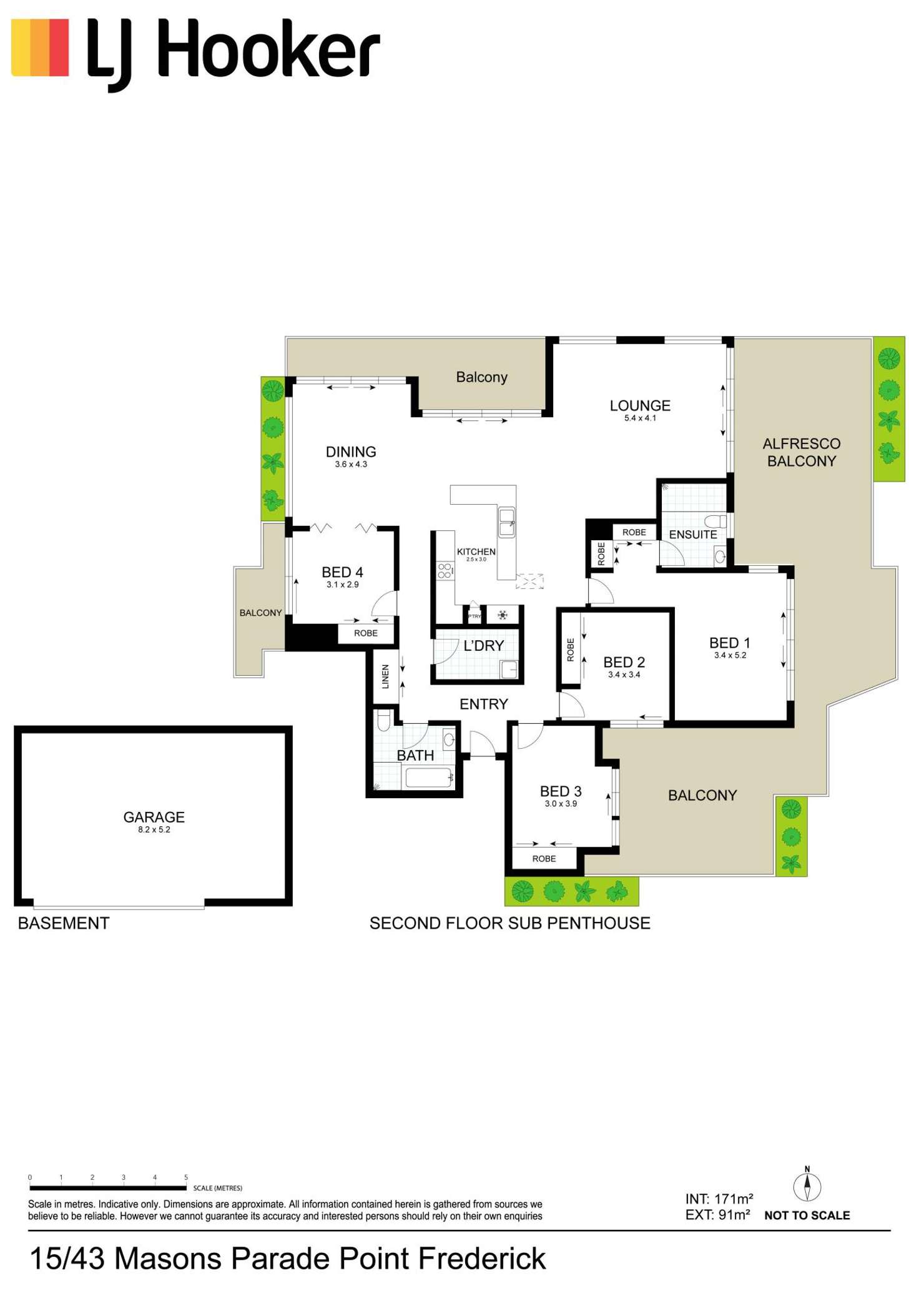 Floorplan of Homely apartment listing, 15/43 Masons Parade, Gosford NSW 2250